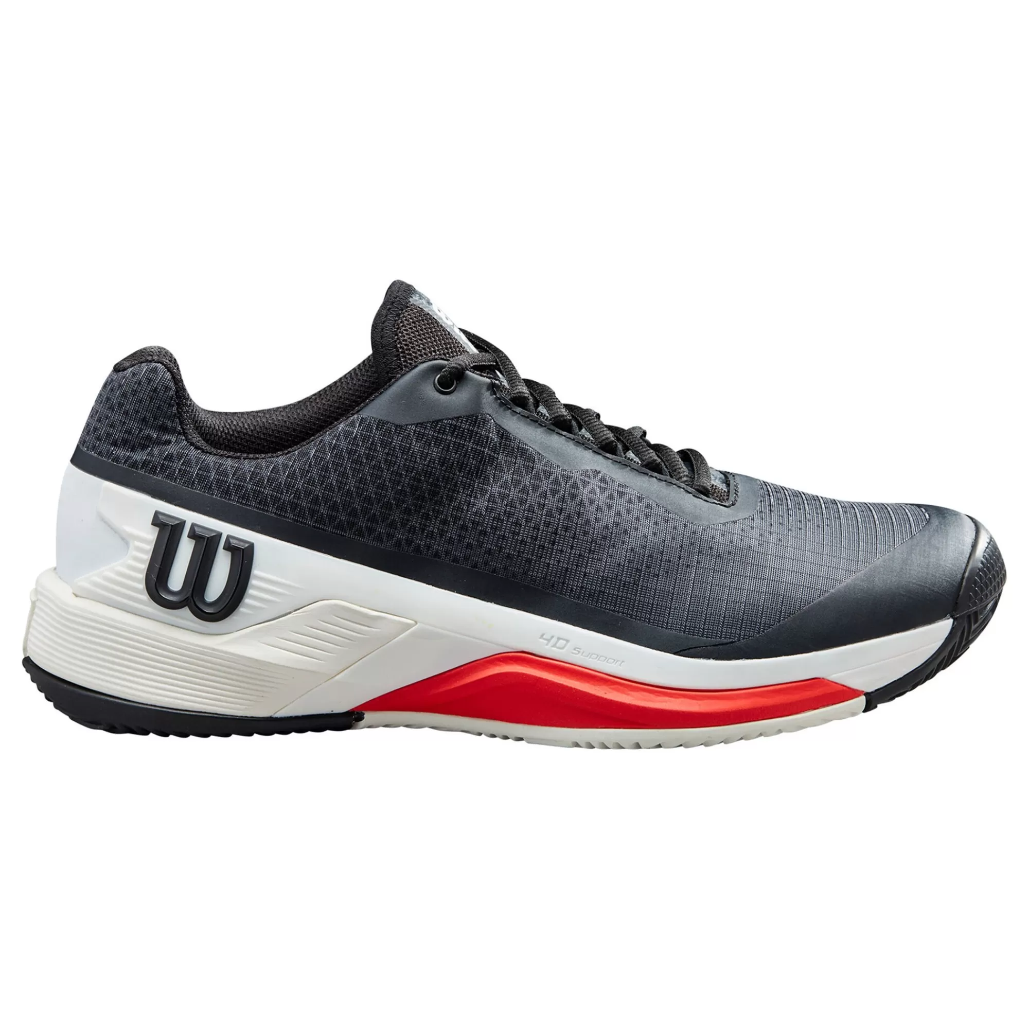 Rush Pro 4.0 Clay Court Shoe Men - Black, Red>Wilson Flash Sale