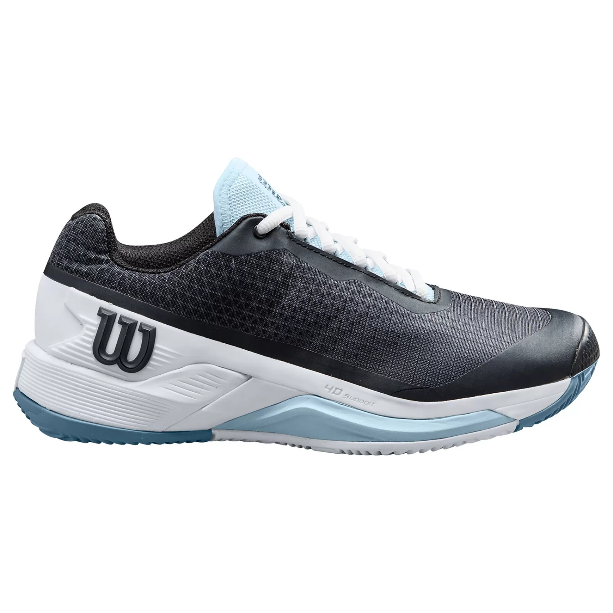 Rush Pro 4.0 Clay Court Shoe Women - Black, Blue>Wilson Discount