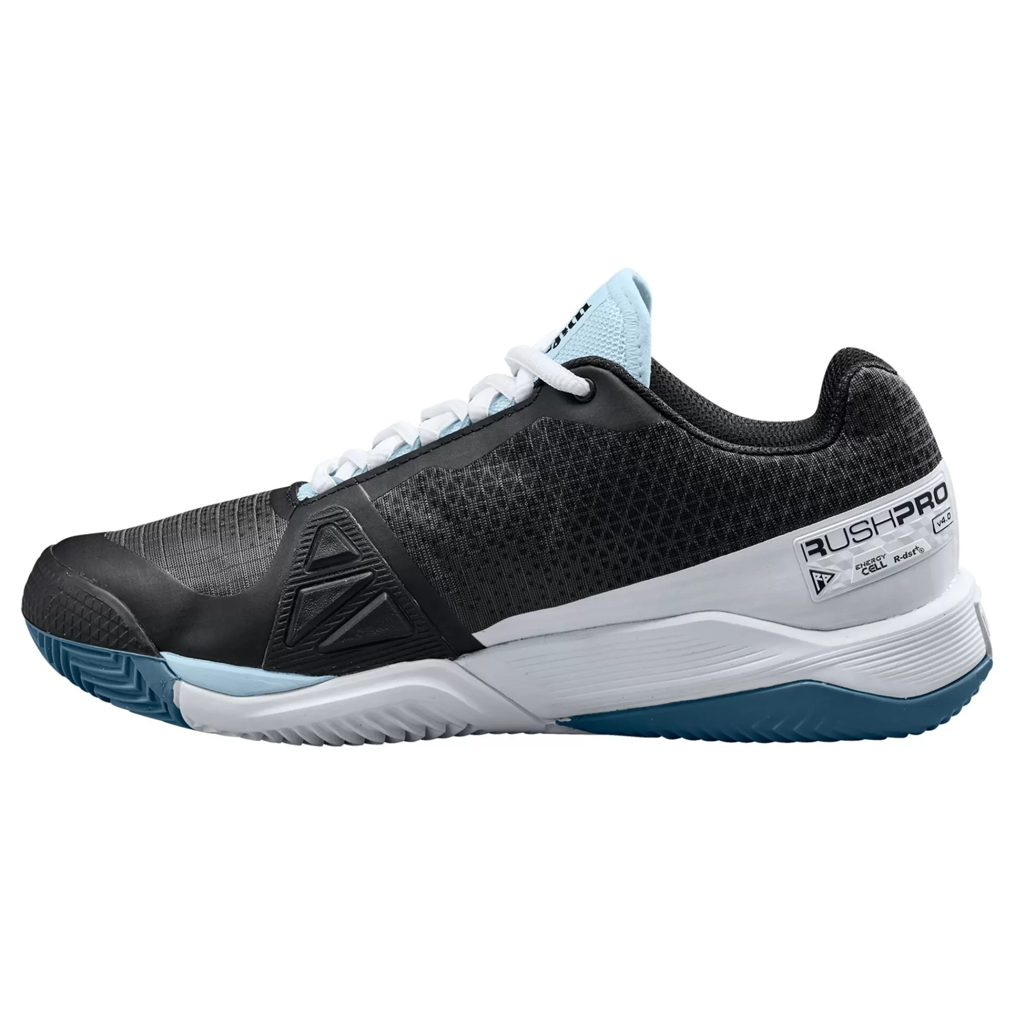 Rush Pro 4.0 Clay Court Shoe Women - Black, Blue>Wilson Discount