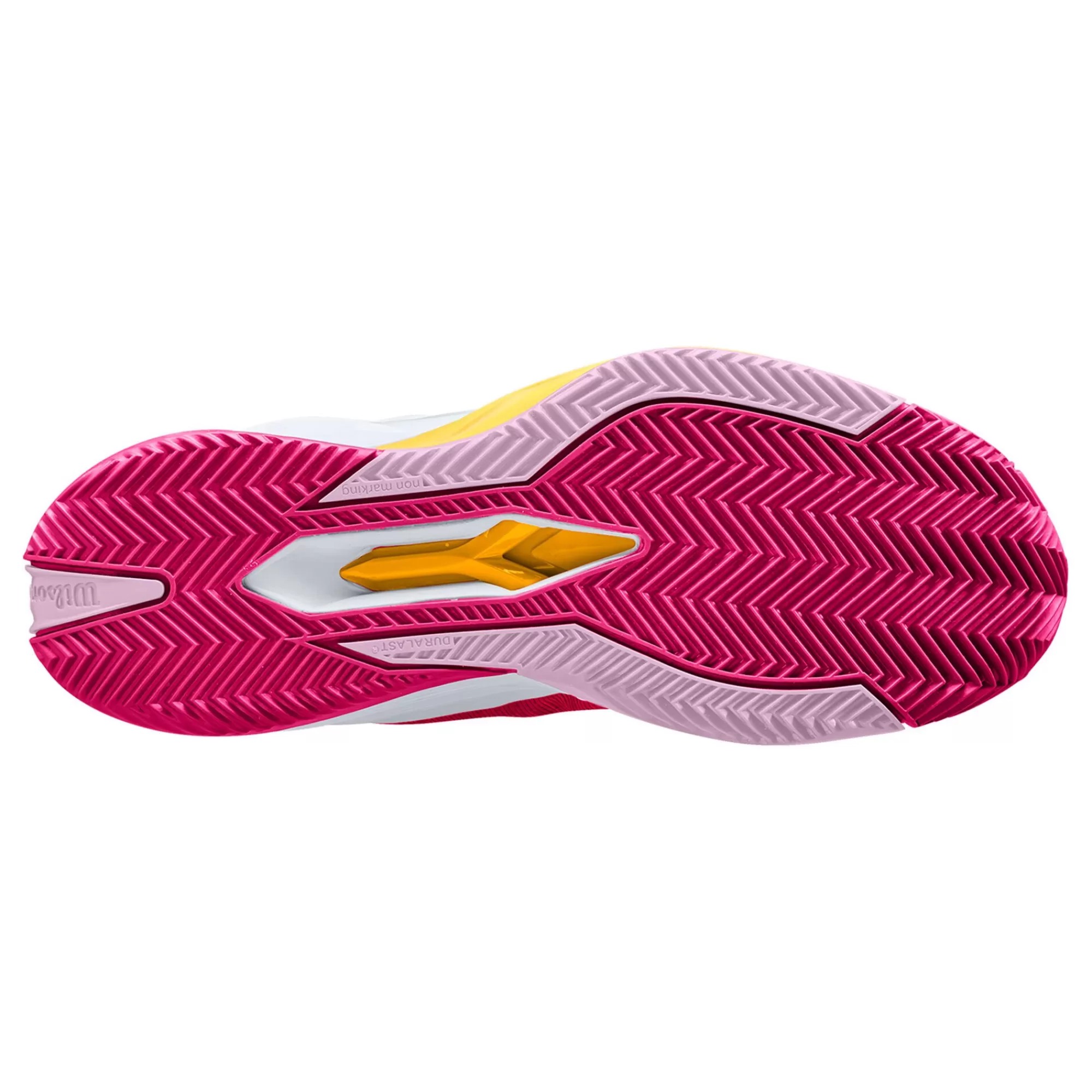 Rush Pro 4.0 Clay Court Shoe Women - Pink, Yellow>Wilson Hot