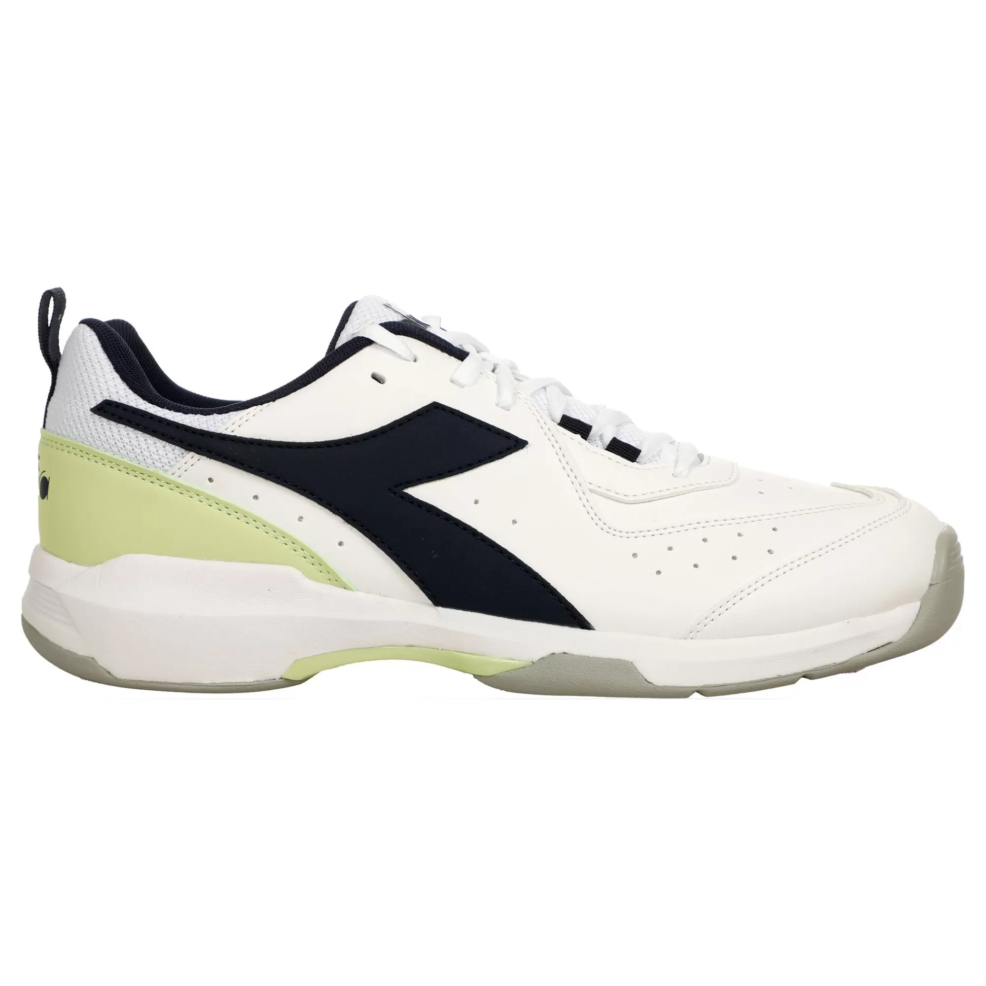 S. Challenge 5 SL Carpet Shoe Kids - White, Blue>Diadora Cheap