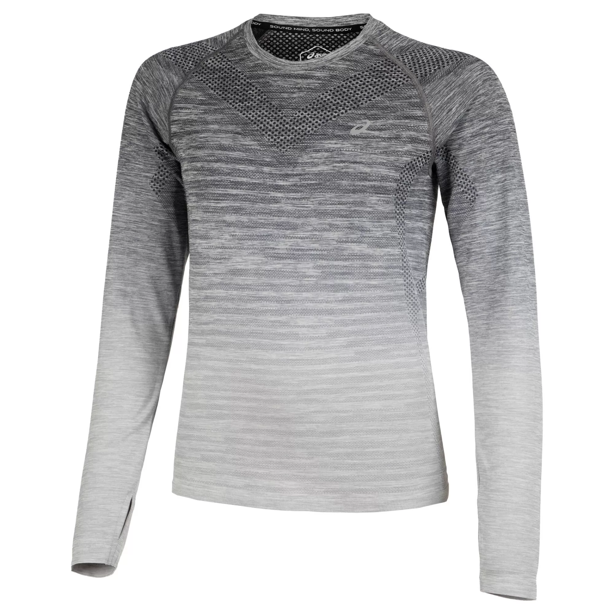 Seamless Running Top Women - White, Grey>ASICS Cheap