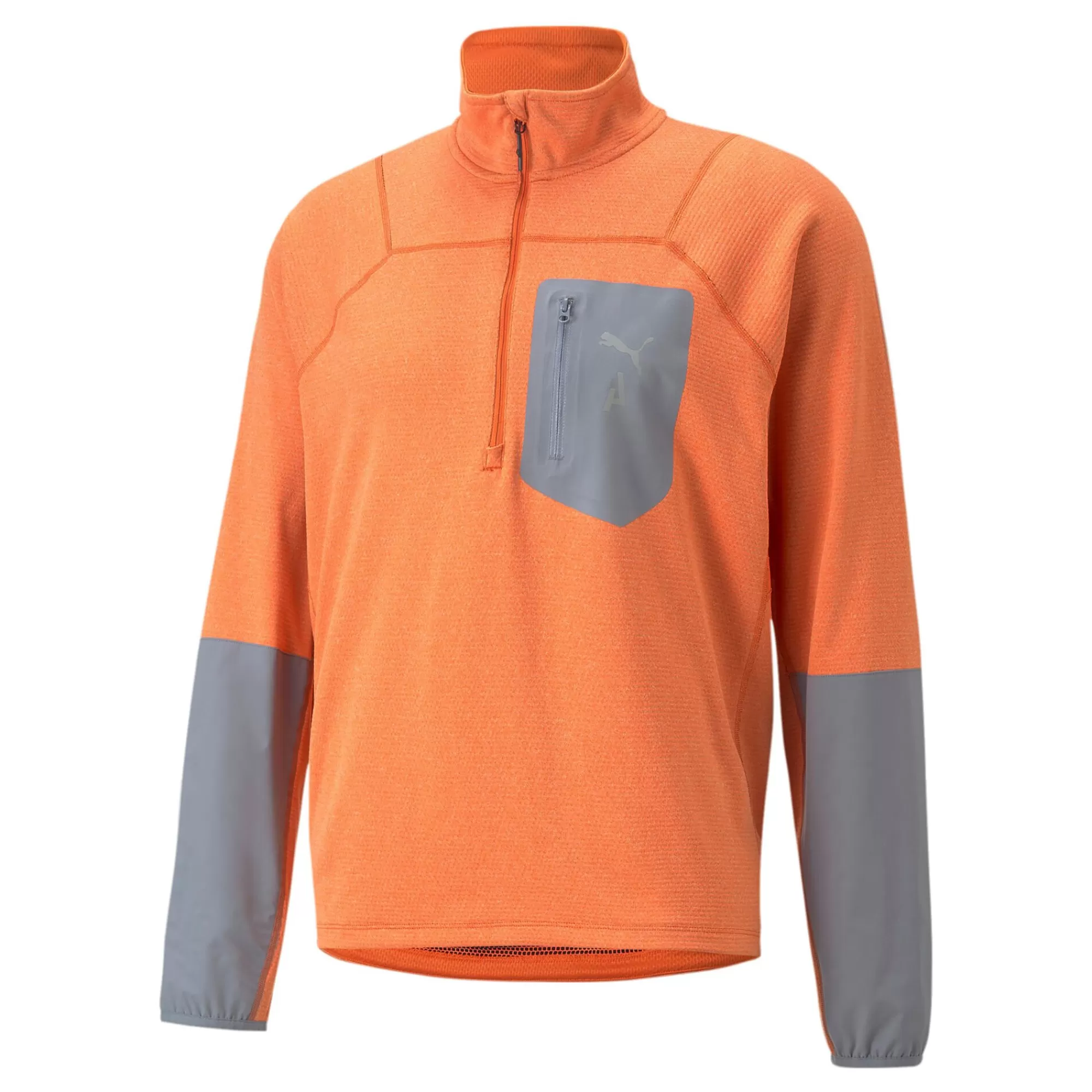Seasons Raincell Half-Zip Running Top Men - Orange, Grey>Puma Store