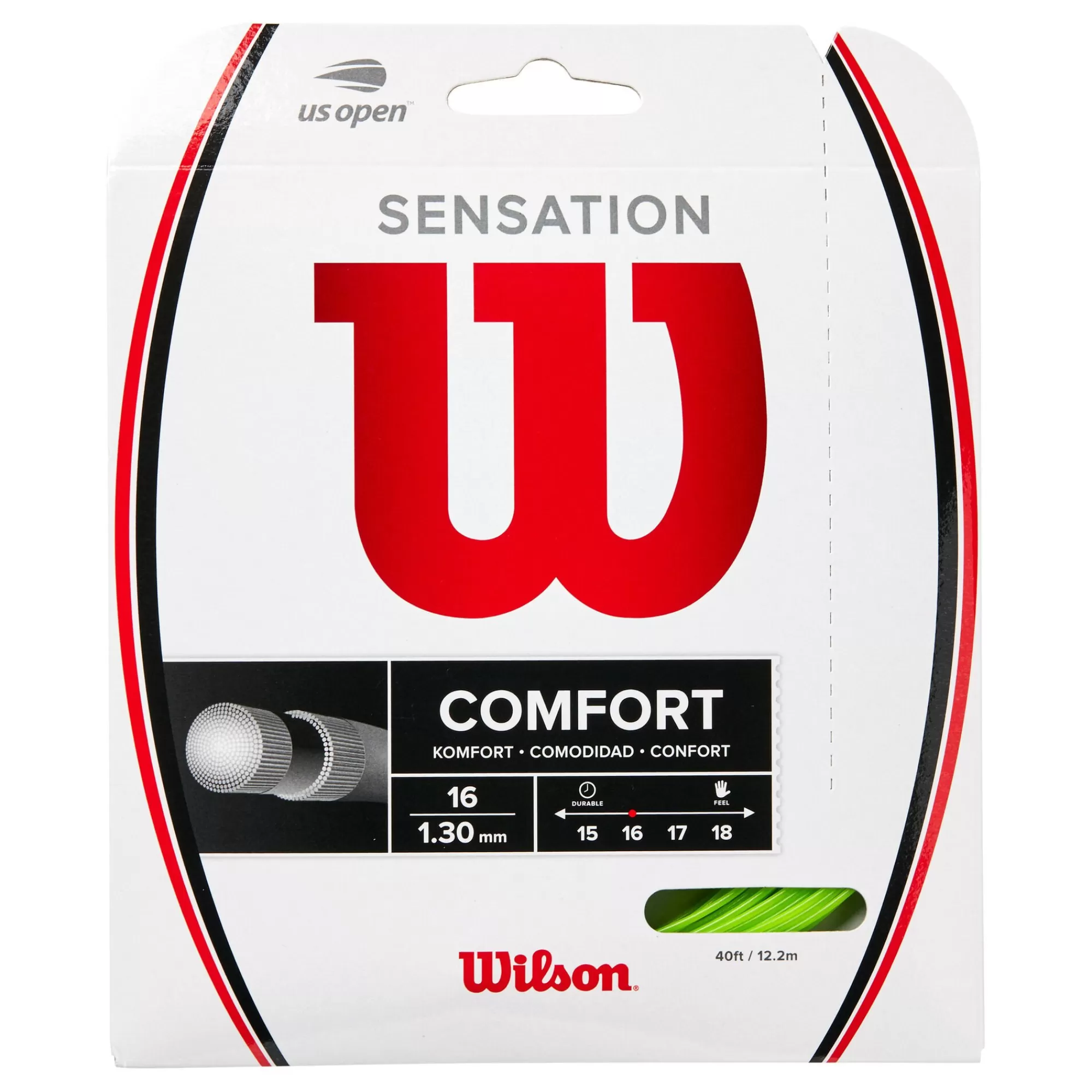 Sensation 16 12m String Set - Neon Green>Wilson Outlet
