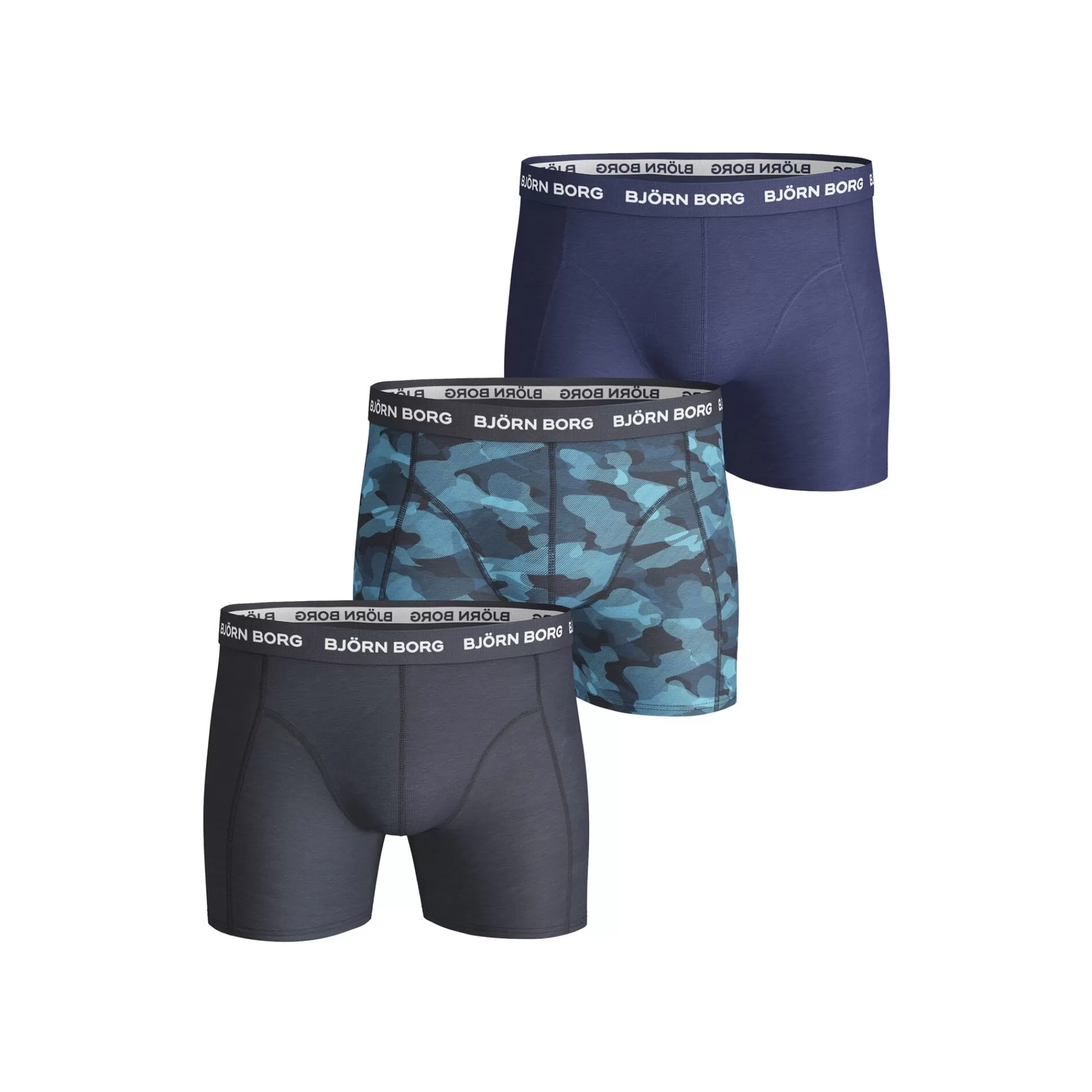 Shadeline Sammy Boxer Shorts 3 Pack Men - Blue, Multicoloured>Björn Borg Store