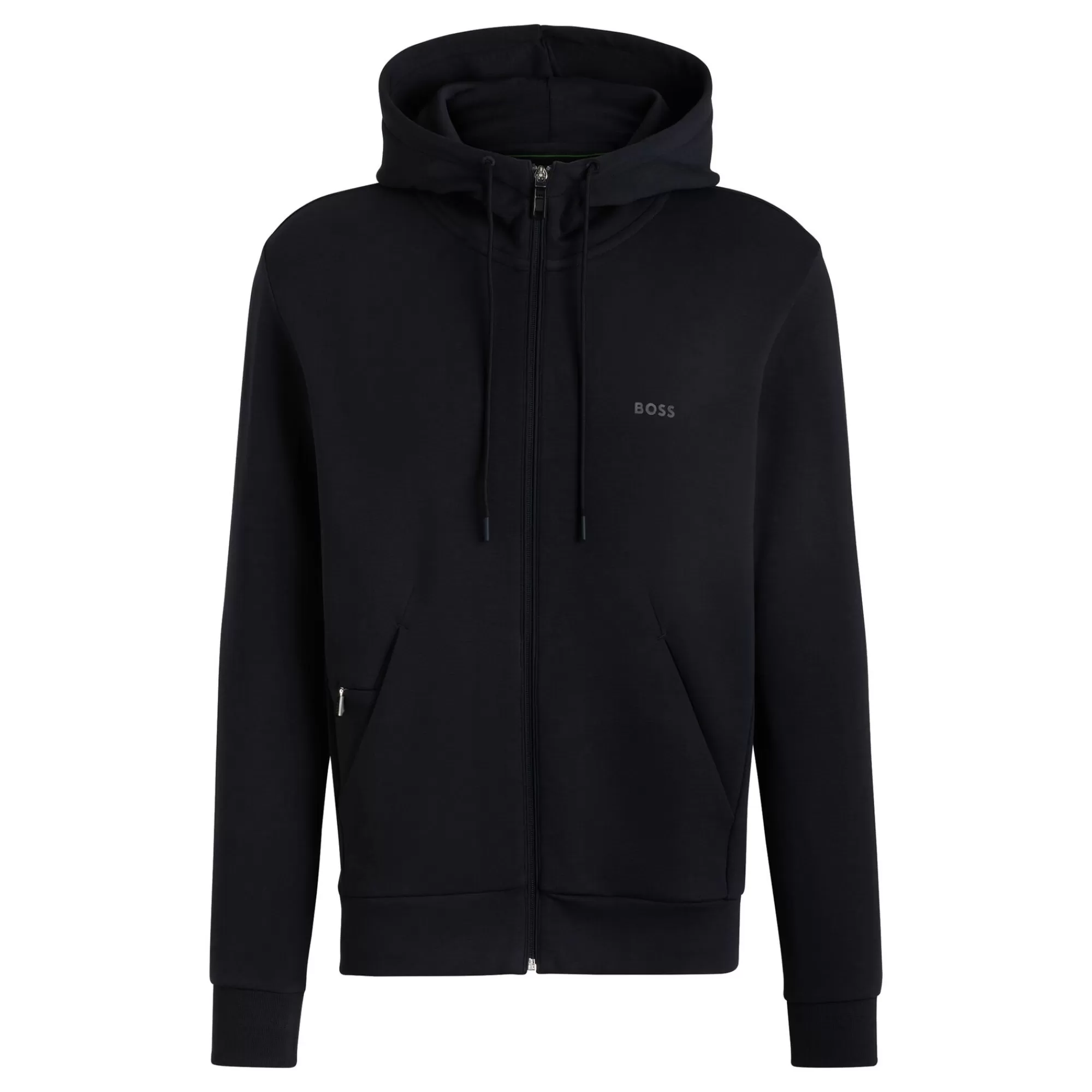 Shaggy Zip Hoodie Men - Dark Blue>BOSS Outlet