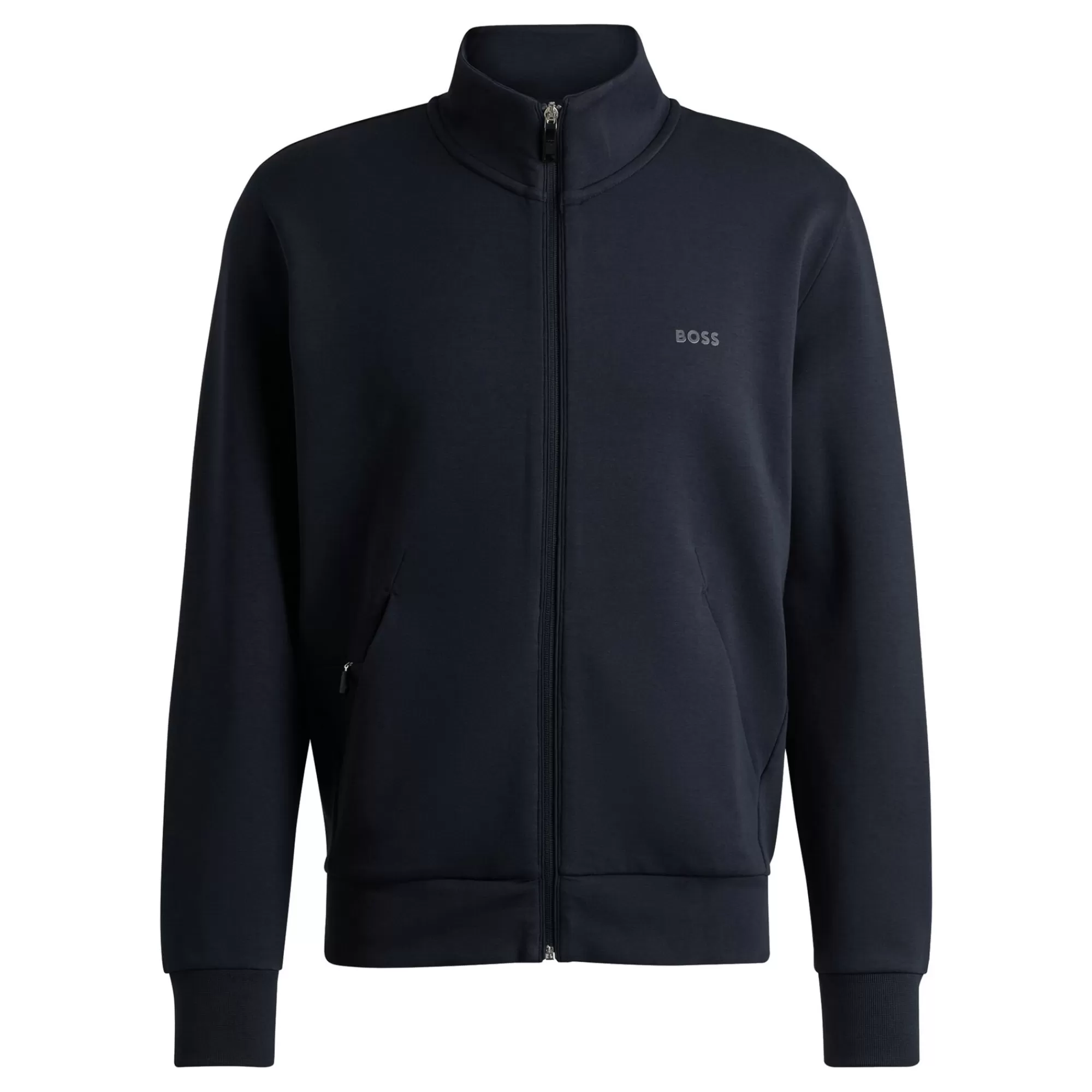 Skaz Zip Hoodie Men - Dark Blue>BOSS Outlet