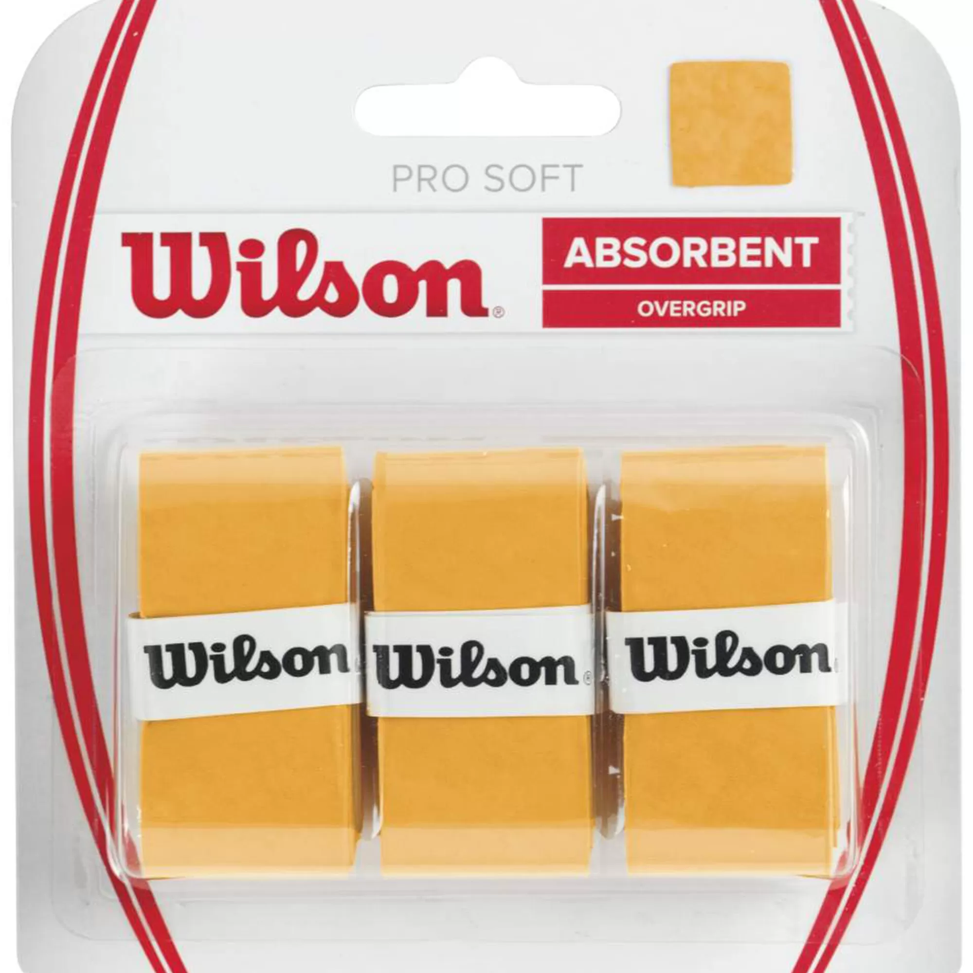 Soft Overgrip 3 Pack - Gold>Wilson Online