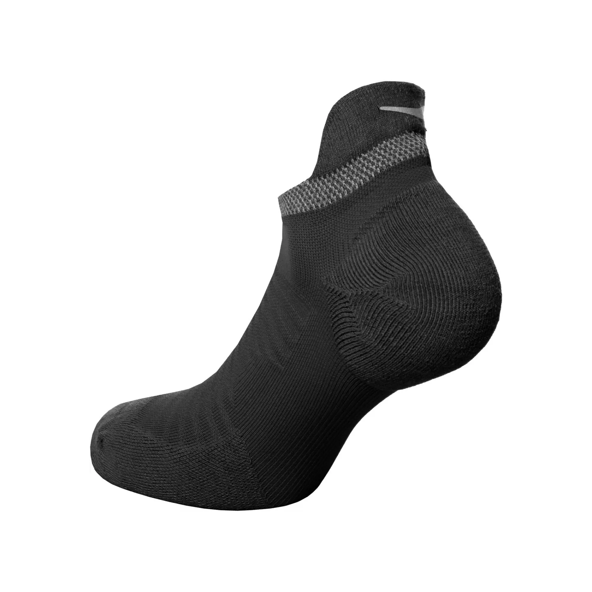 Spark Cushioned No-Show Running Socks - Black, Grey>Nike Cheap