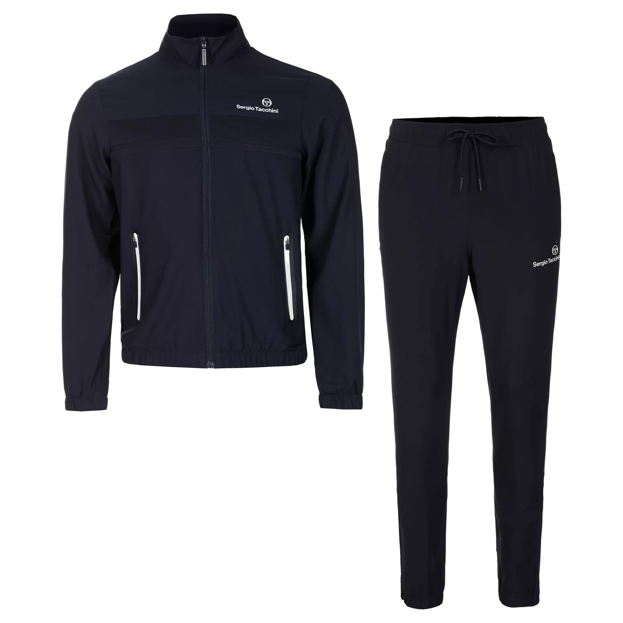 Specchino Tracksuit Men - Dark Blue, White>Sergio Tacchini New