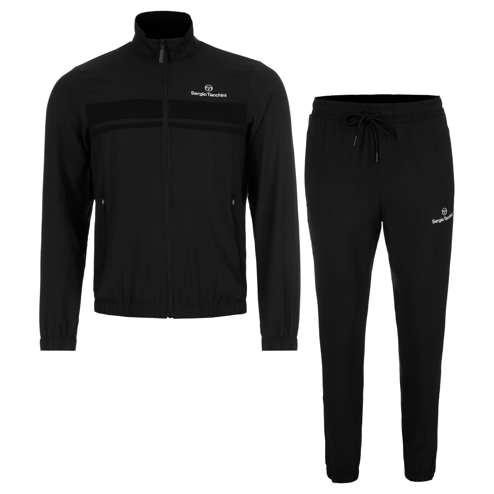 Specchio Tracksuit Men - Black, Beige>Sergio Tacchini Fashion