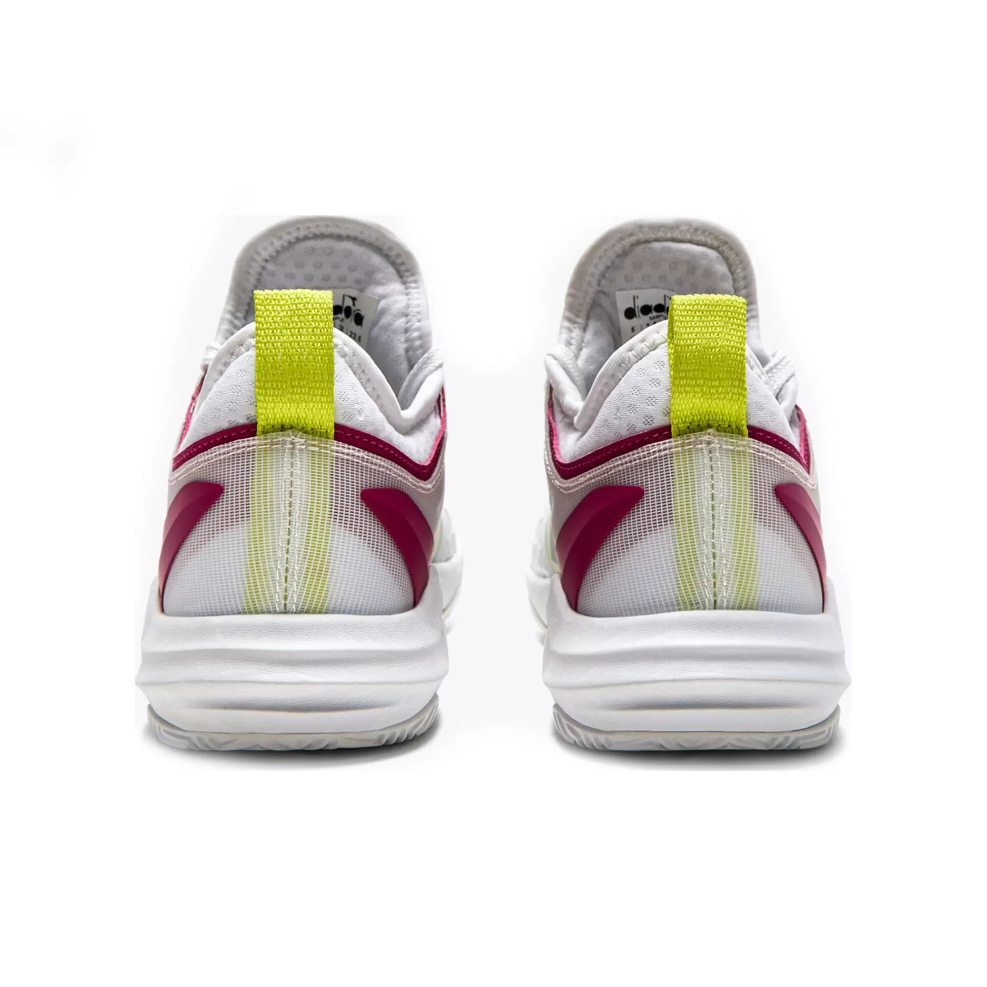 Speed Blushield Fly 4+ Clay Court Shoe Women - White, Neon Yellow>Diadora Flash Sale