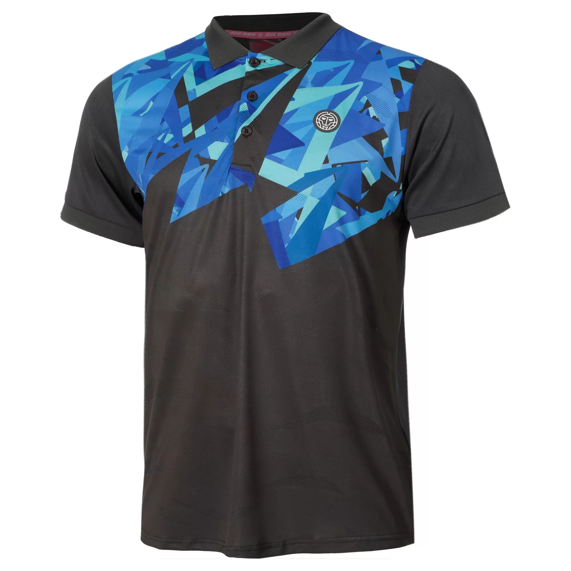 Spike Polo Men - Dark Grey, Blue>BIDI BADU Flash Sale