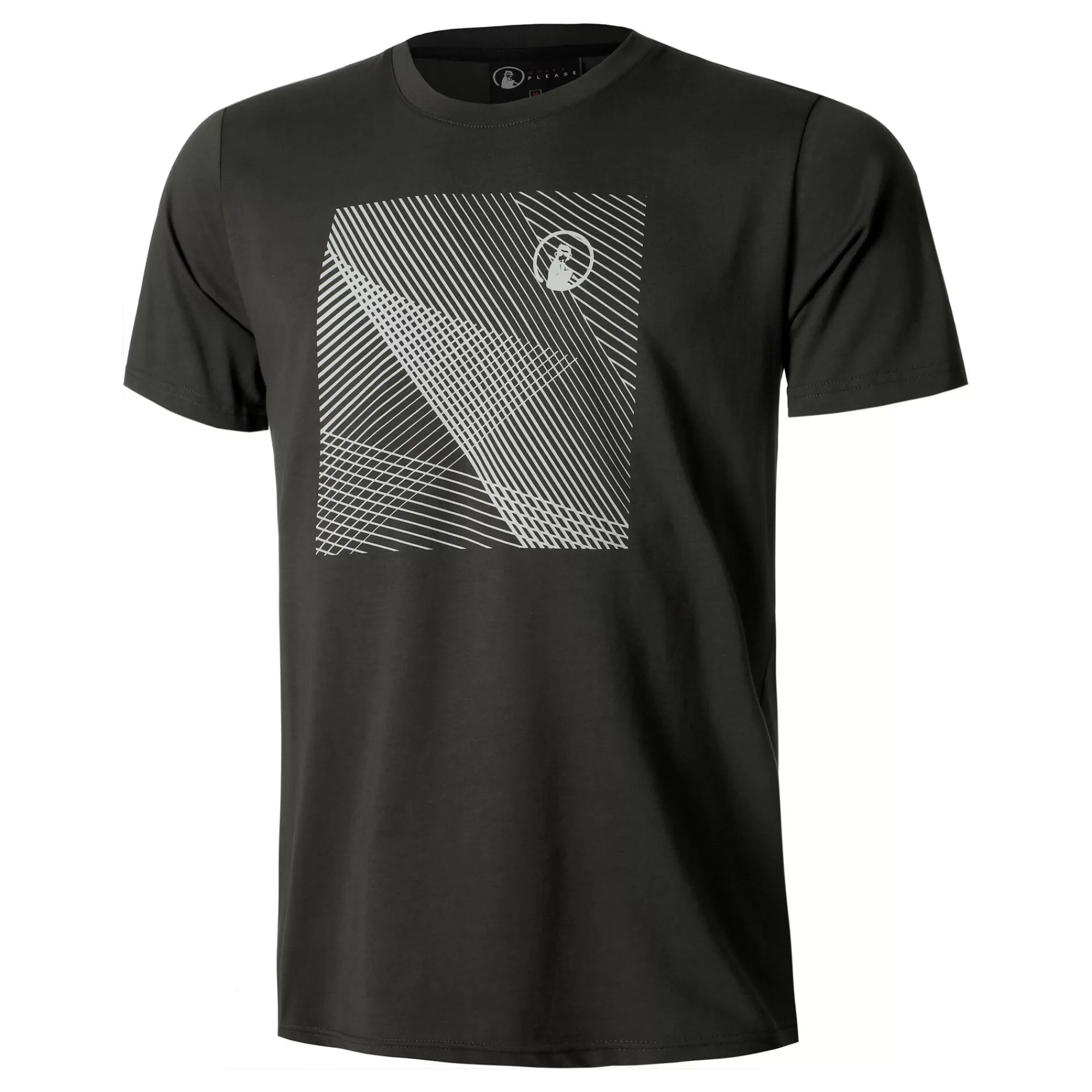 Square Lines T-Shirt Men ->Quiet Please Hot