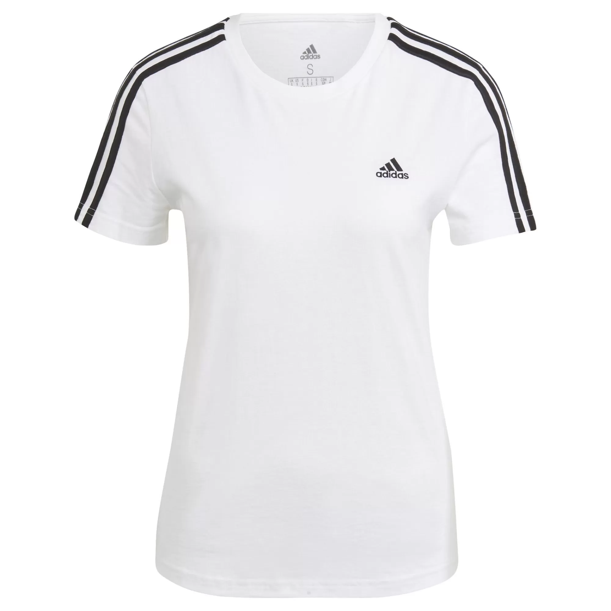 3 Stripes T-Shirt Women - White, Black>adidas Fashion