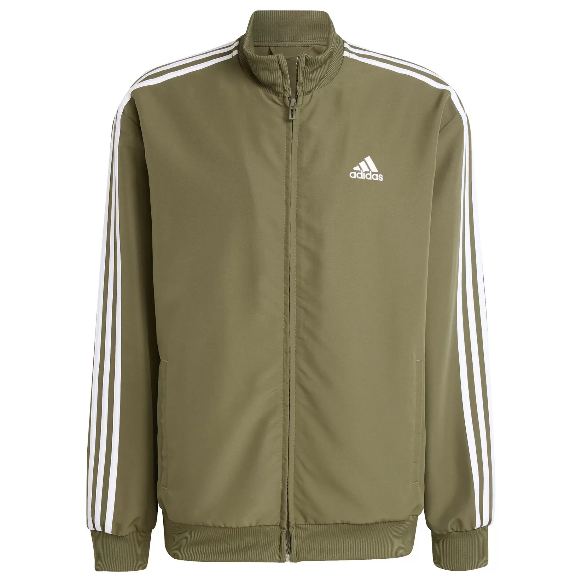 3Stripes Woven Tracksuit Men - Olive, White>adidas Cheap