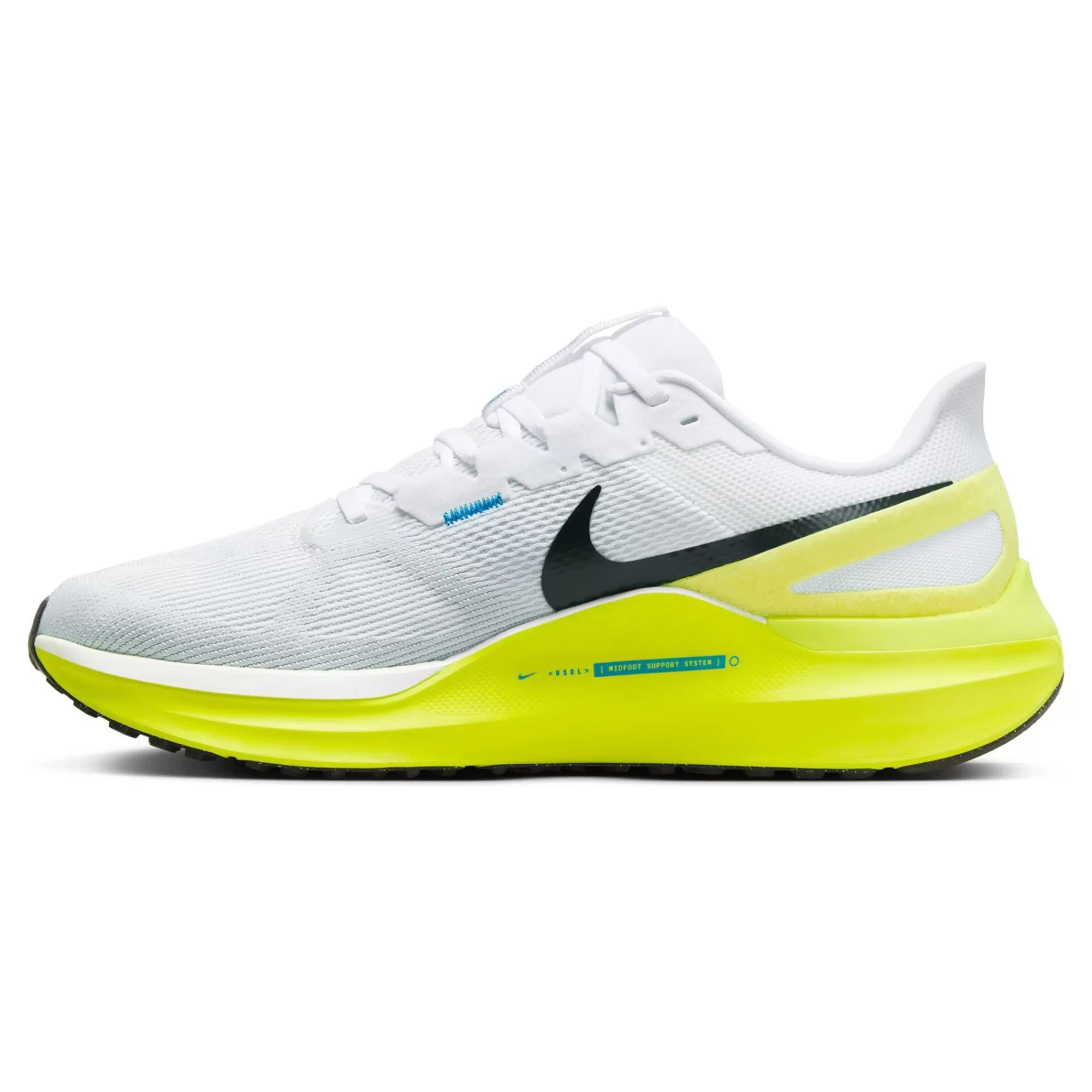 Structure 25 Stability Running Shoe Men - White, Neon Yellow>Nike Hot