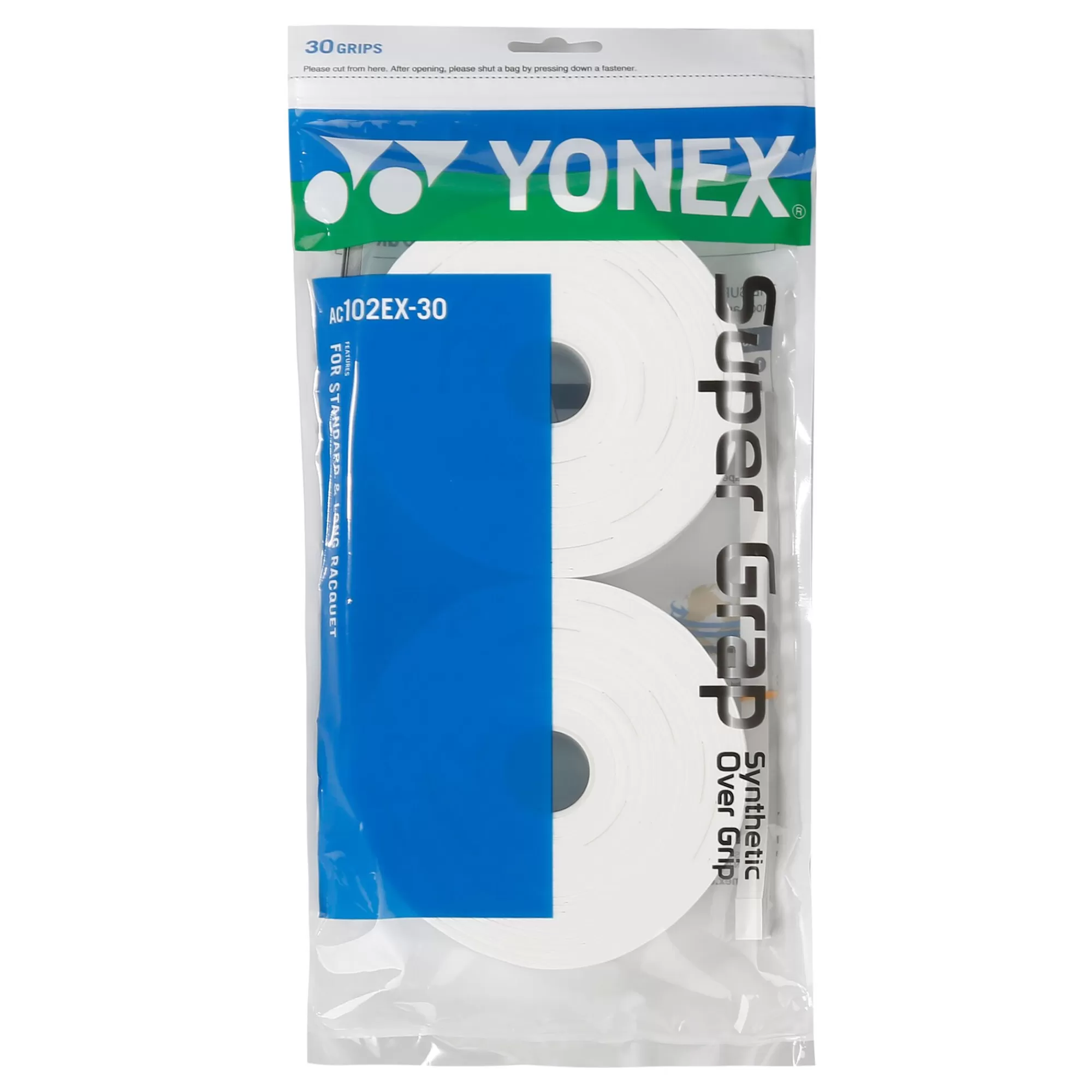 Super Grap 30 Pack - White>Yonex Best Sale