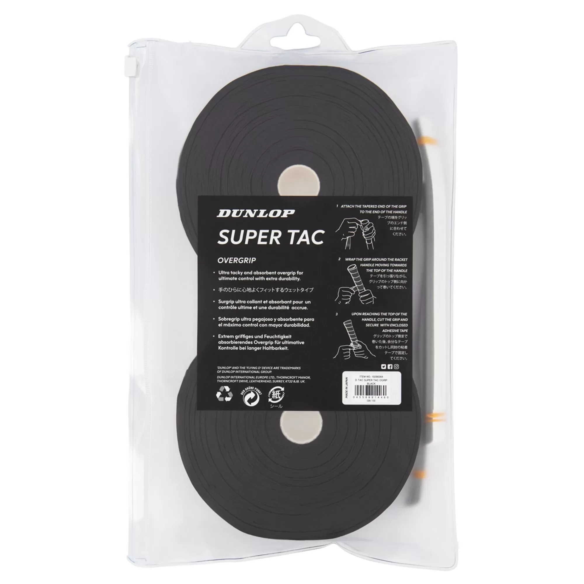 Super Tac 30 Pack - Black>Dunlop Cheap
