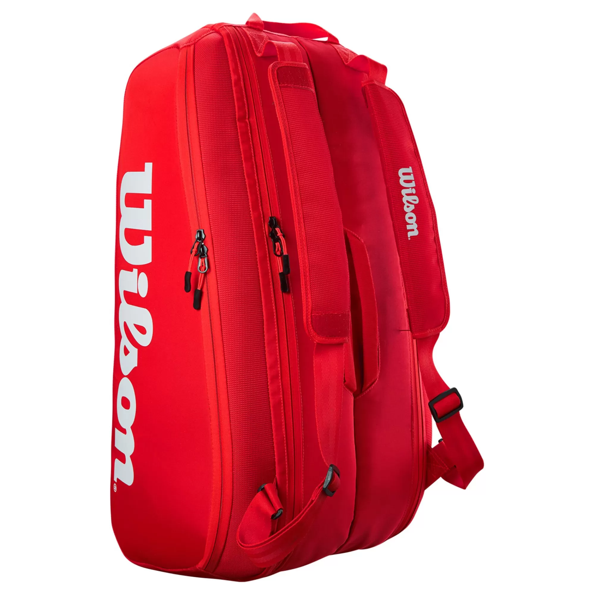 Super Tour Racket Bag 9 Pack - Red, White>Wilson Outlet