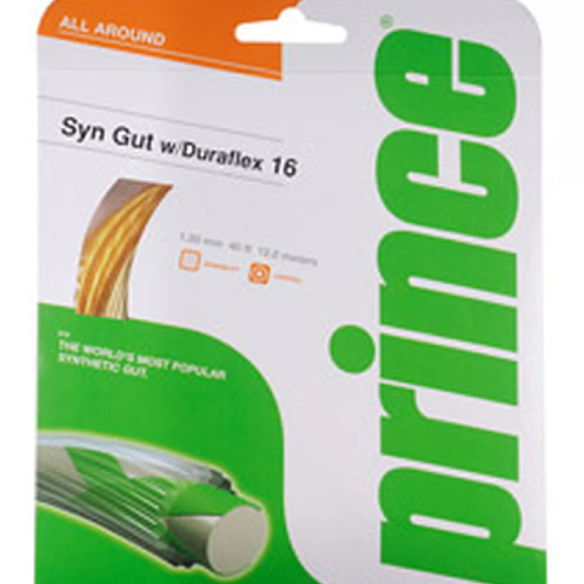 Synthetic Gut Duraflex String Set 12,2m - Gold>Prince Clearance