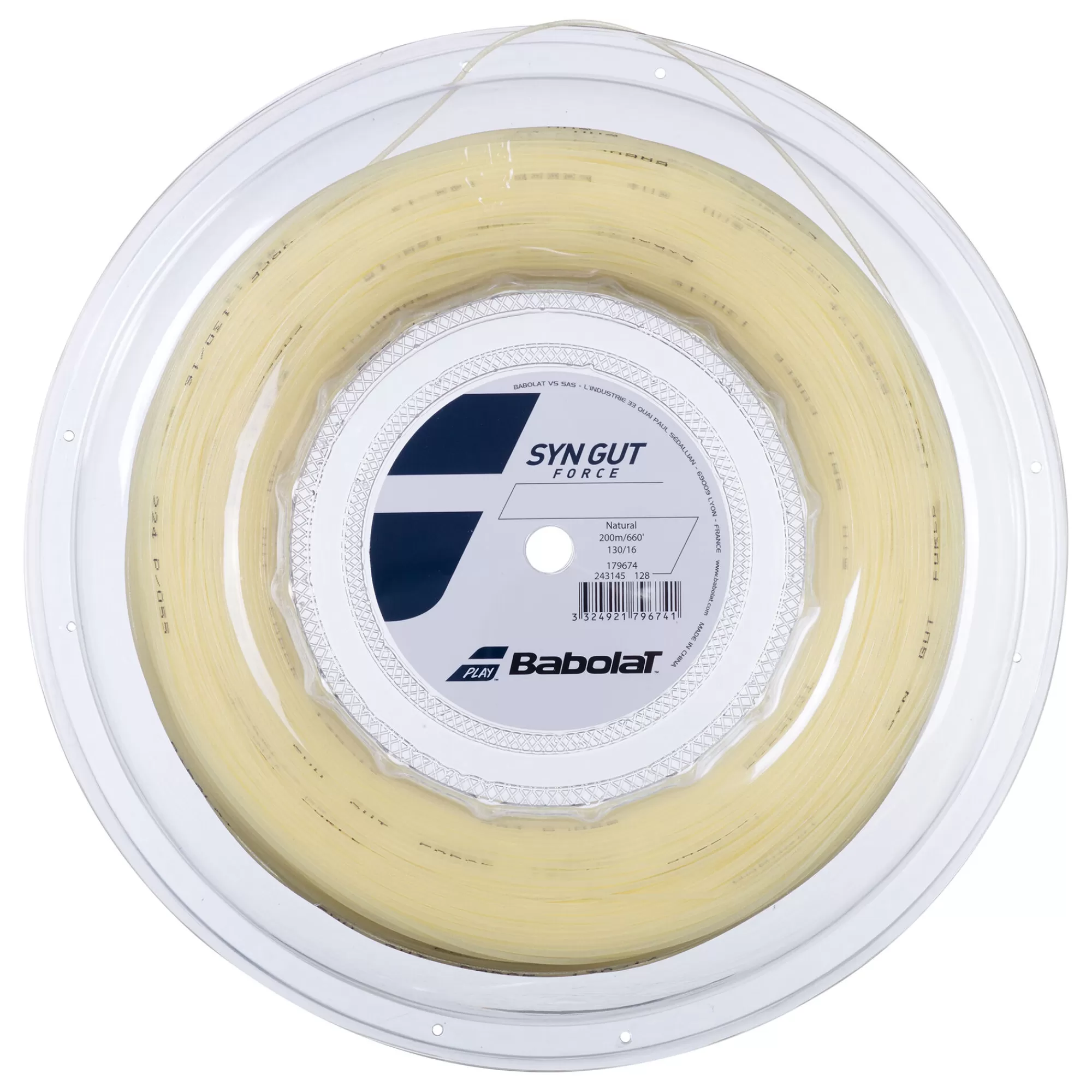 Synthetic Gut Force String Reel 200m - Ecru>Babolat Hot