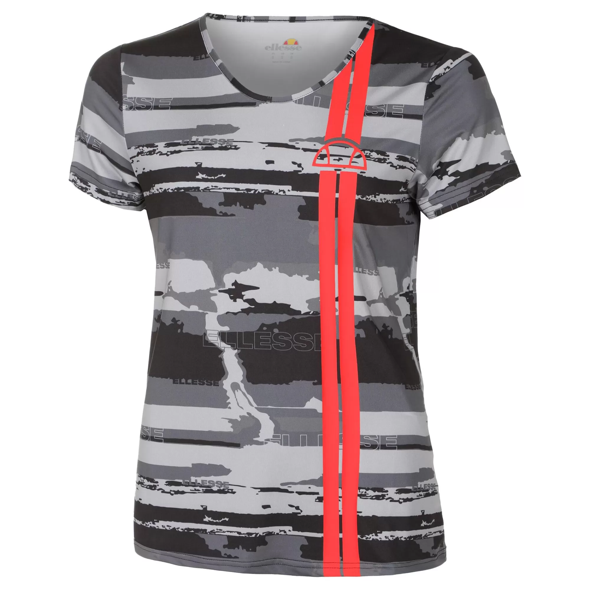 Tampere T-Shirt Women - Grey, Black>Ellesse New