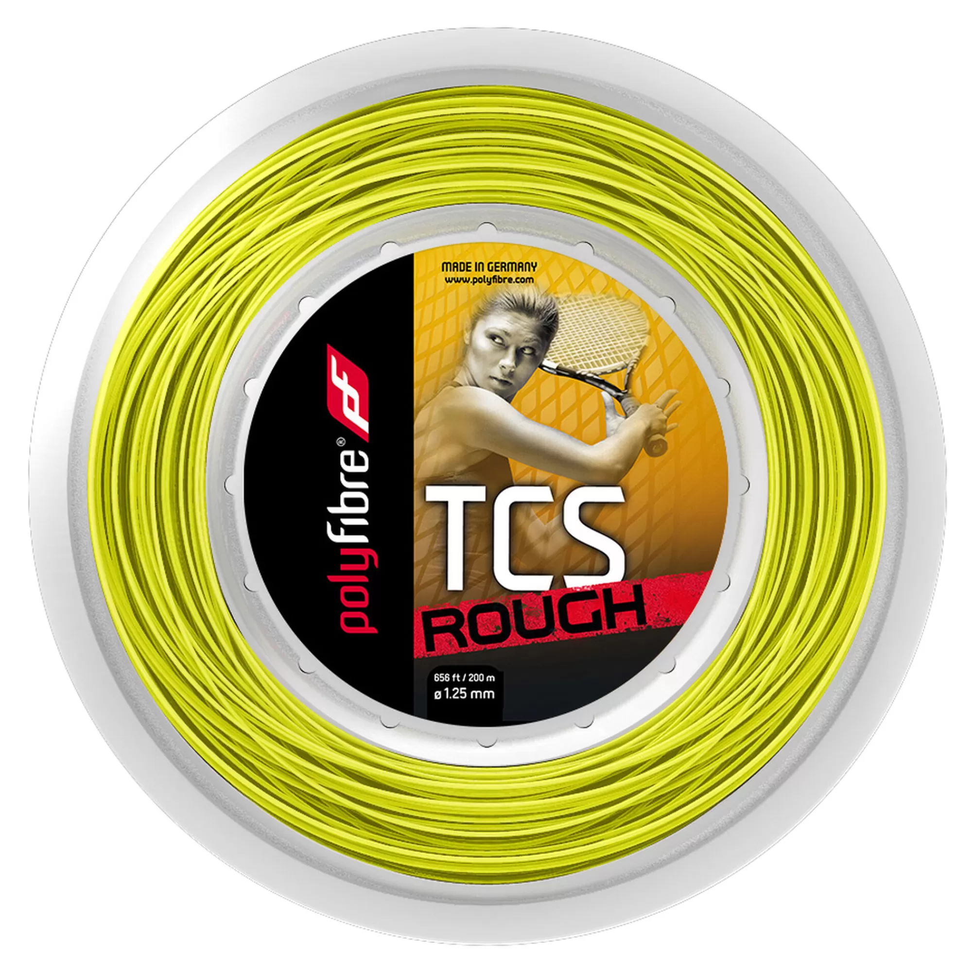 TCS Rough String Reel 200m - Yellow>Polyfibre Best