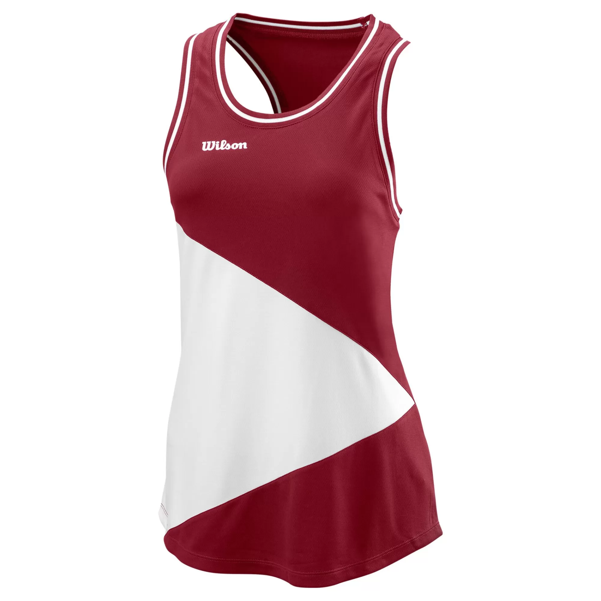 Team II Tank Top Women - Dark Red, White>Wilson Flash Sale