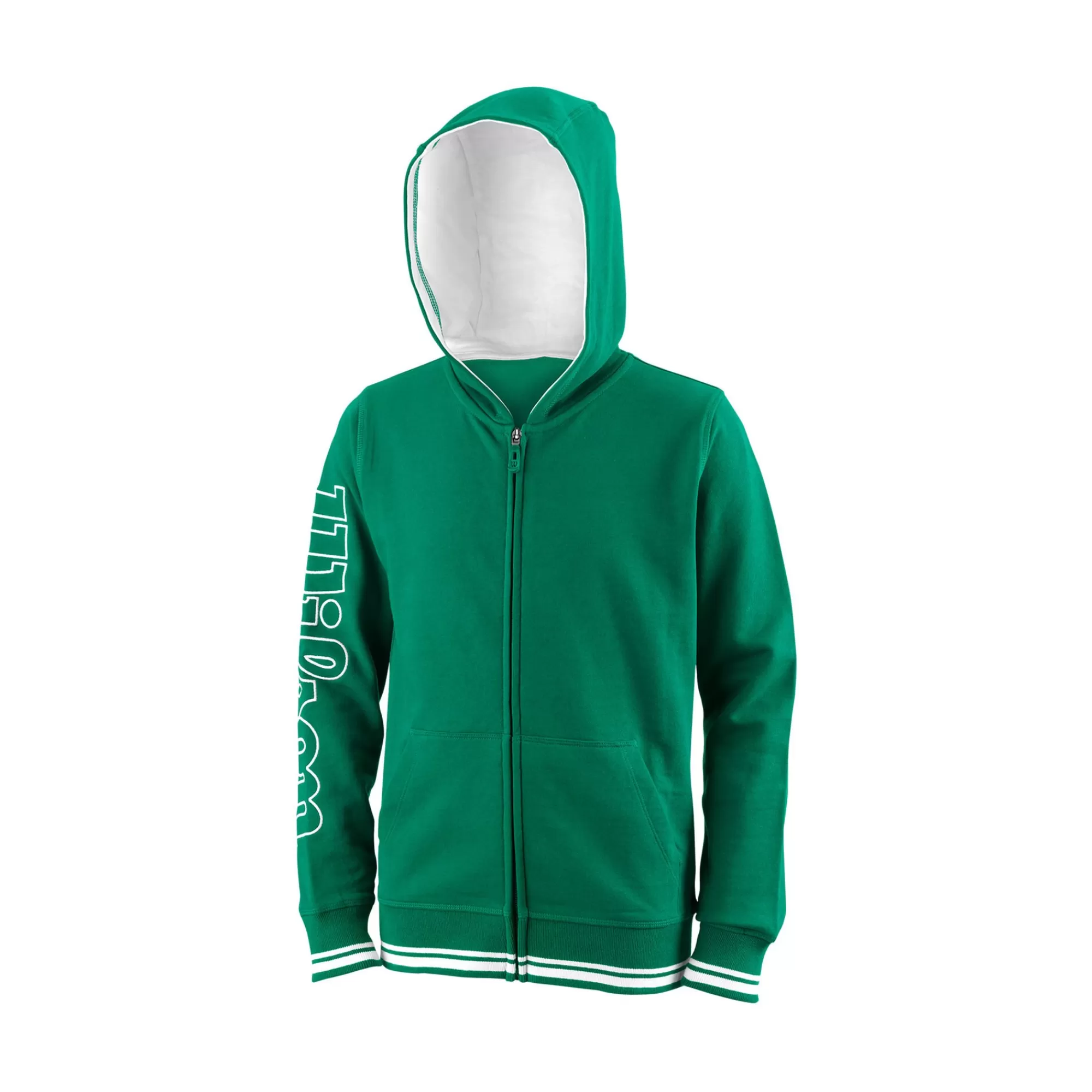 Team Zip Hoodie Boys - Green, White>Wilson Clearance