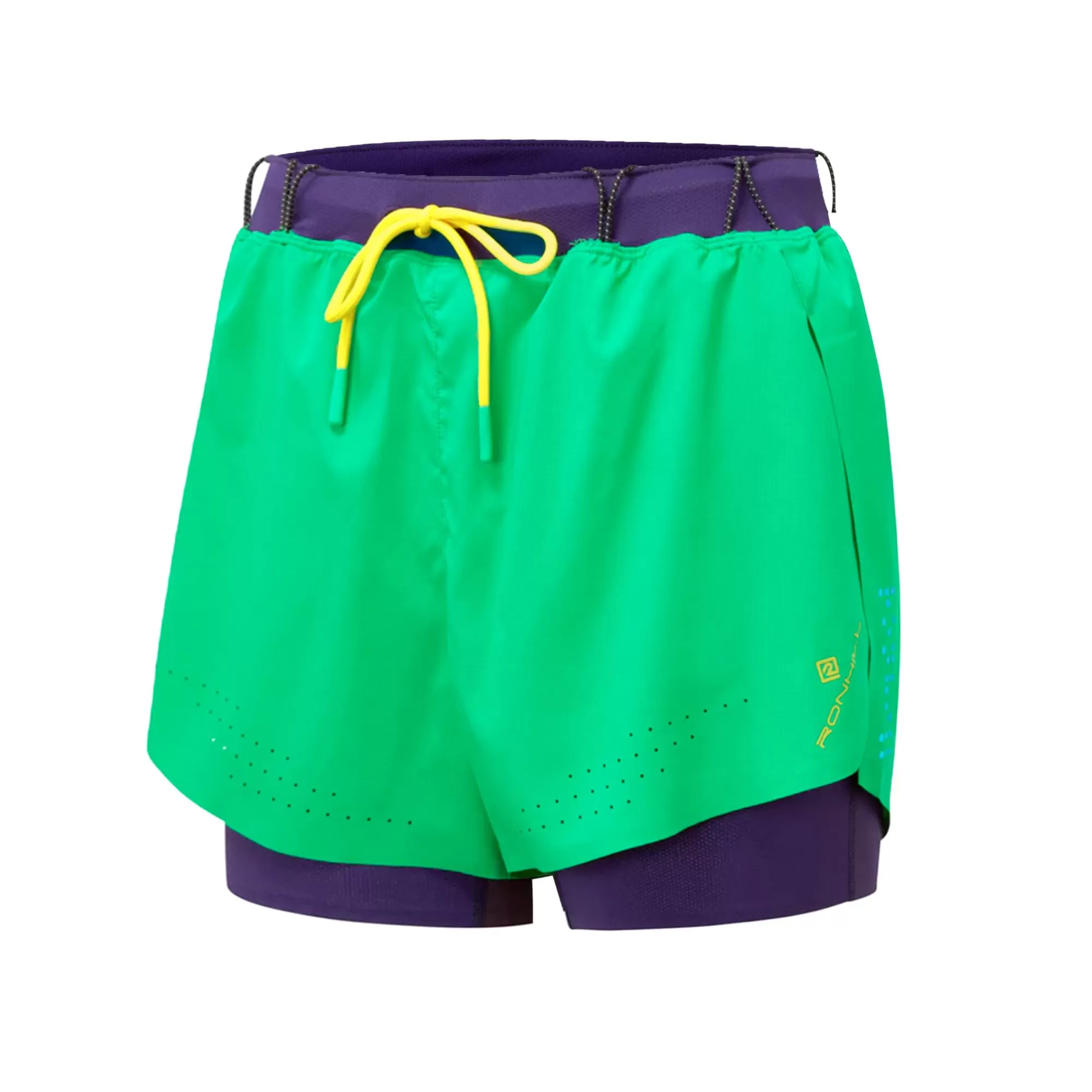 Tech Distance Twin Shorts Women - Green, Violet>Ronhill New