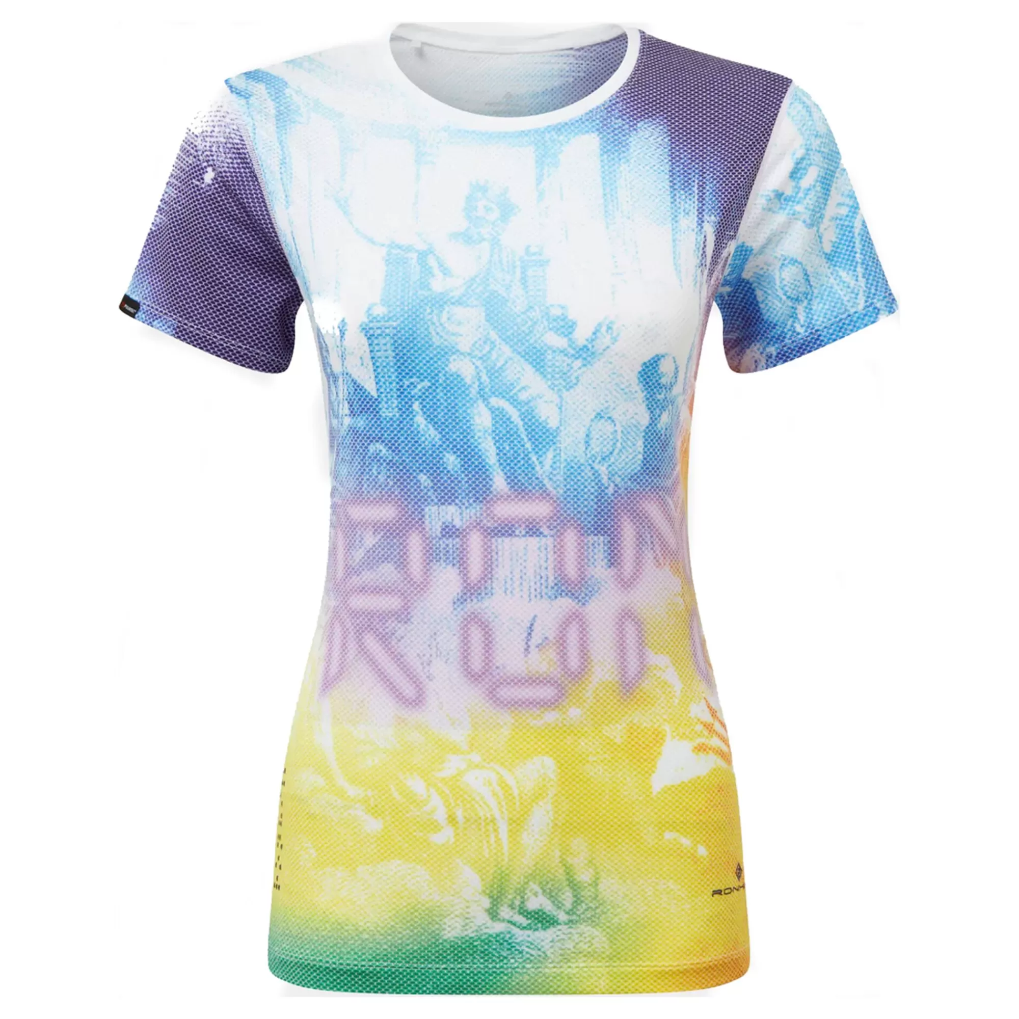 Tech Golden Hour Running Shirt Women - Violet, Yellow>Ronhill Best Sale