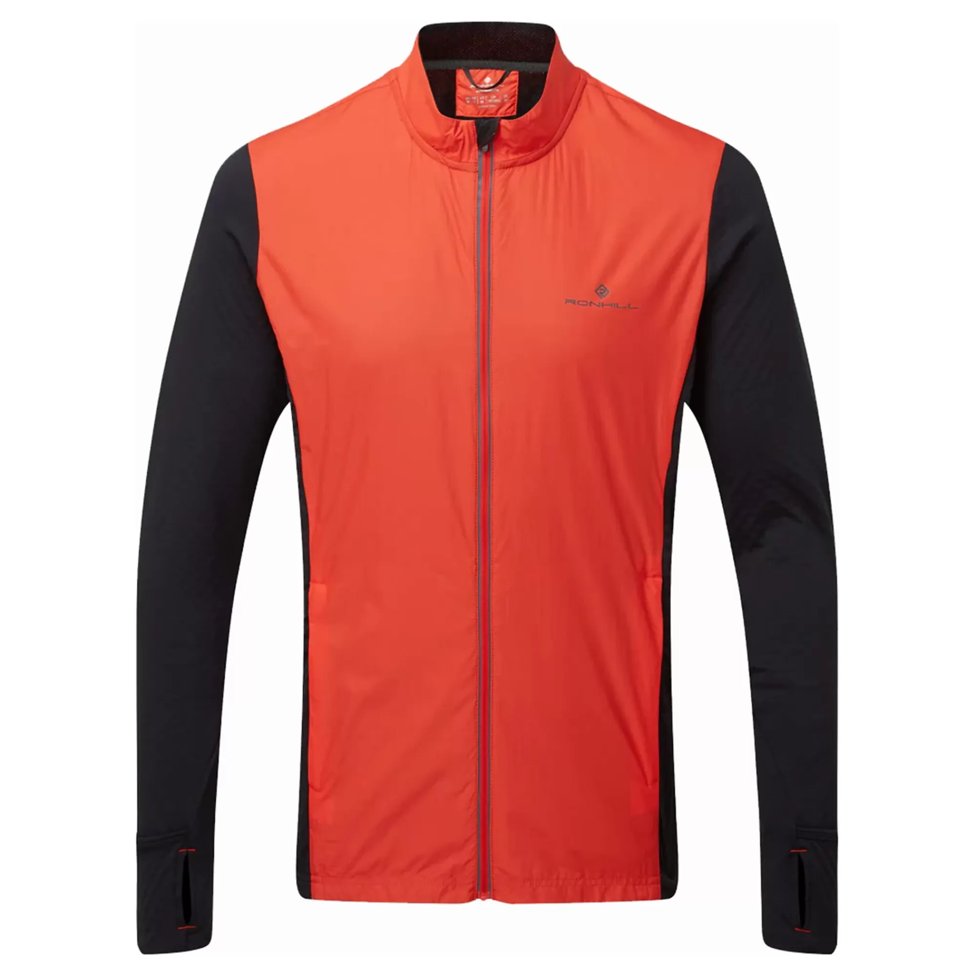 Tech Hyperchill Running Jacket Men - Orange, Black>Ronhill New