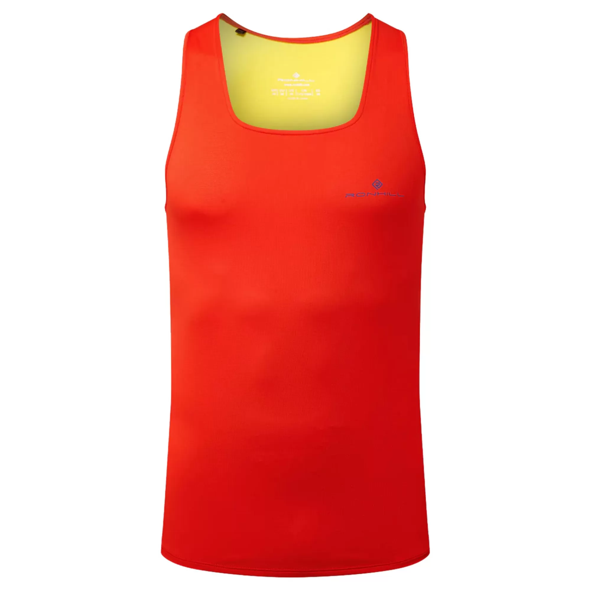 Tech Revive Racer Tank Top Men - Red, Yellow>Ronhill Cheap