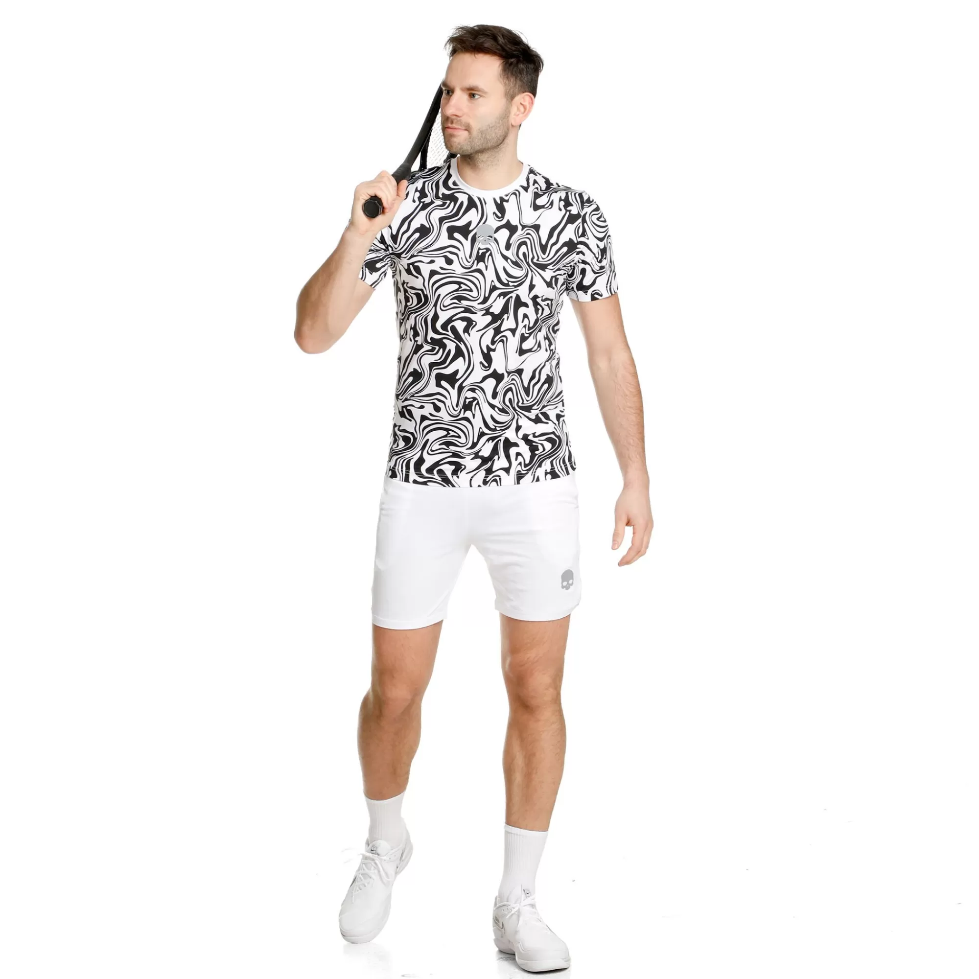 Tech Shorts Men - White, Black>Hydrogen Best Sale