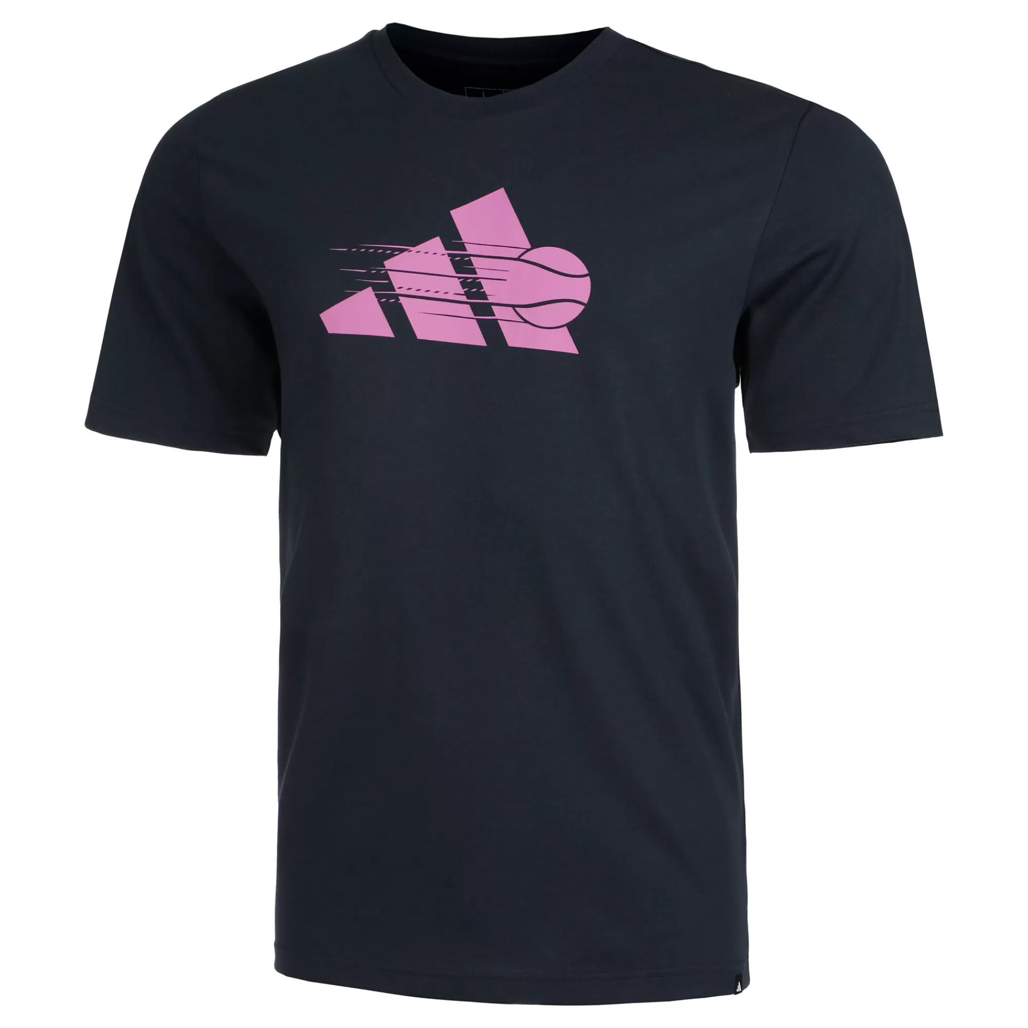 Tennis 3 Stripes T-Shirt Men - Black, Violet>adidas Flash Sale
