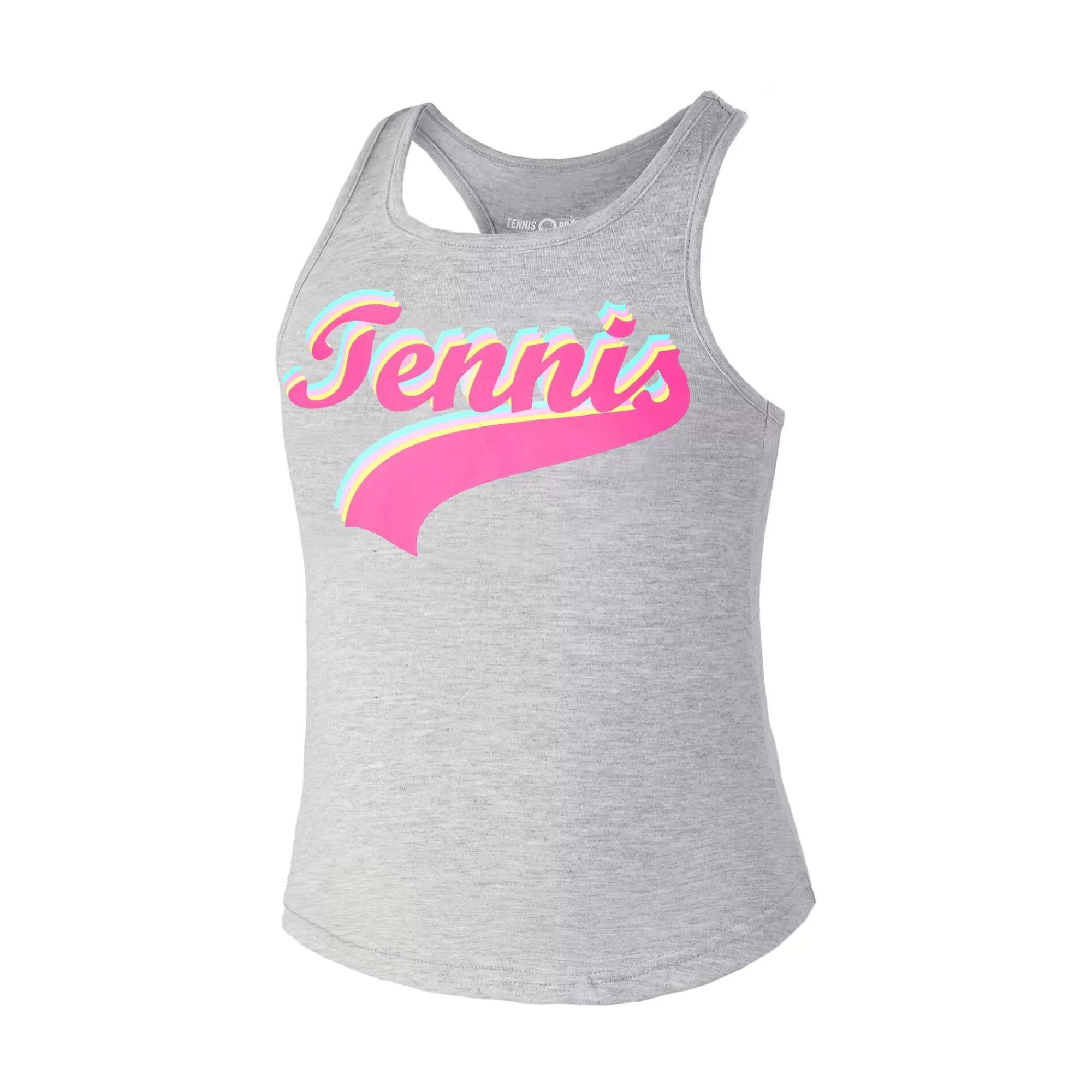 Tennis Signature Tank Top Girls - Grey, Multicoloured>Tennis-Point Cheap