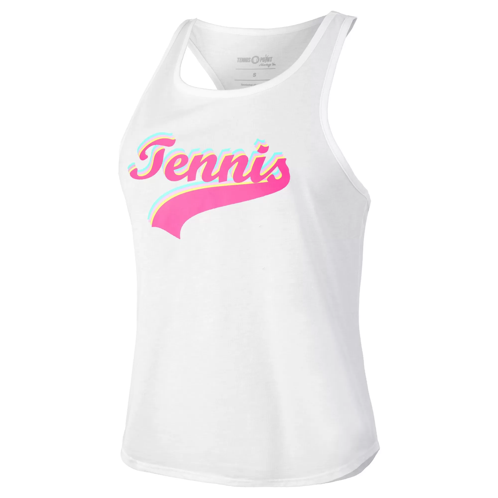 Tennis Signature Tank Top Women - White, Multicoloured>Tennis-Point Cheap