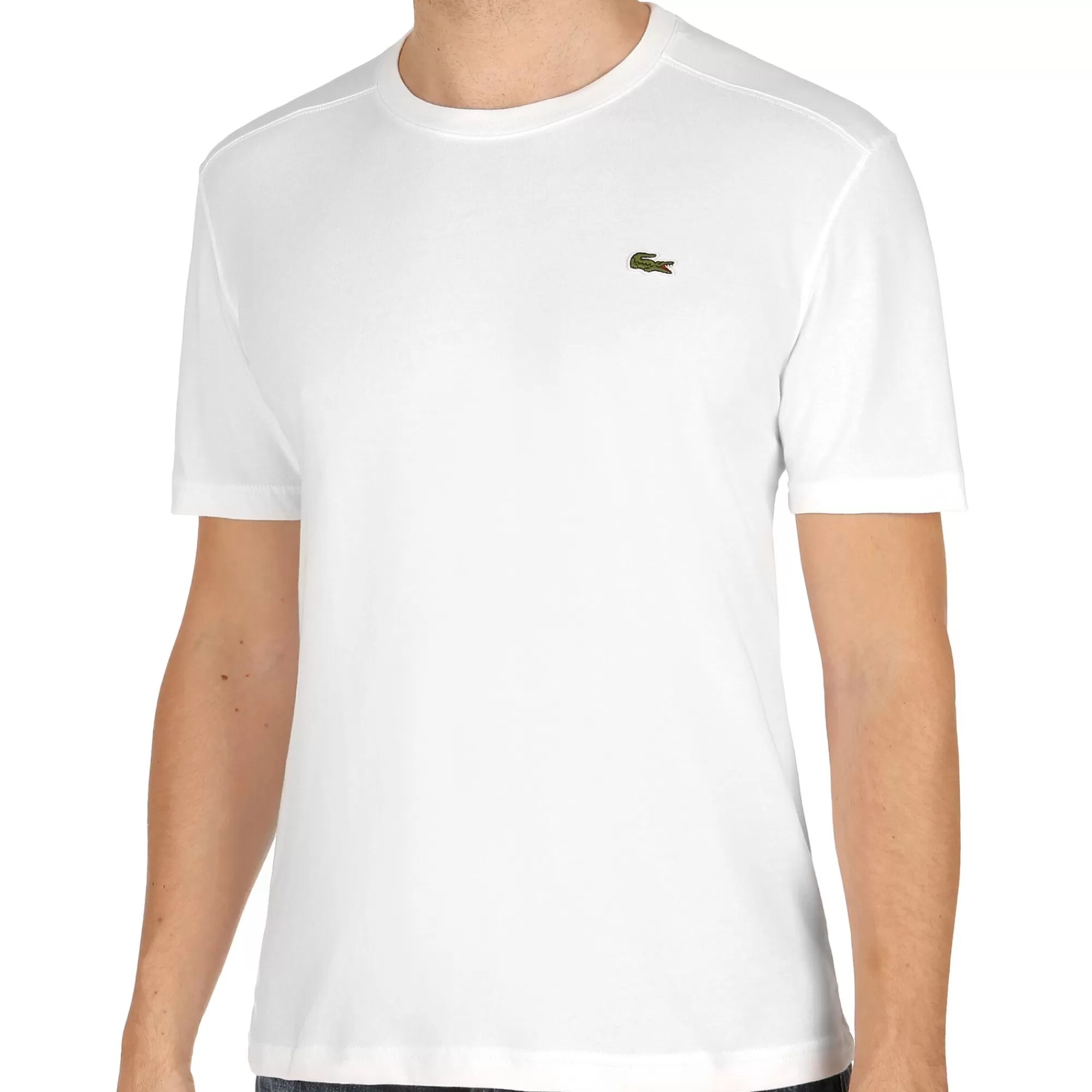 Tennis T-Shirt Men - White, Green>Lacoste Shop