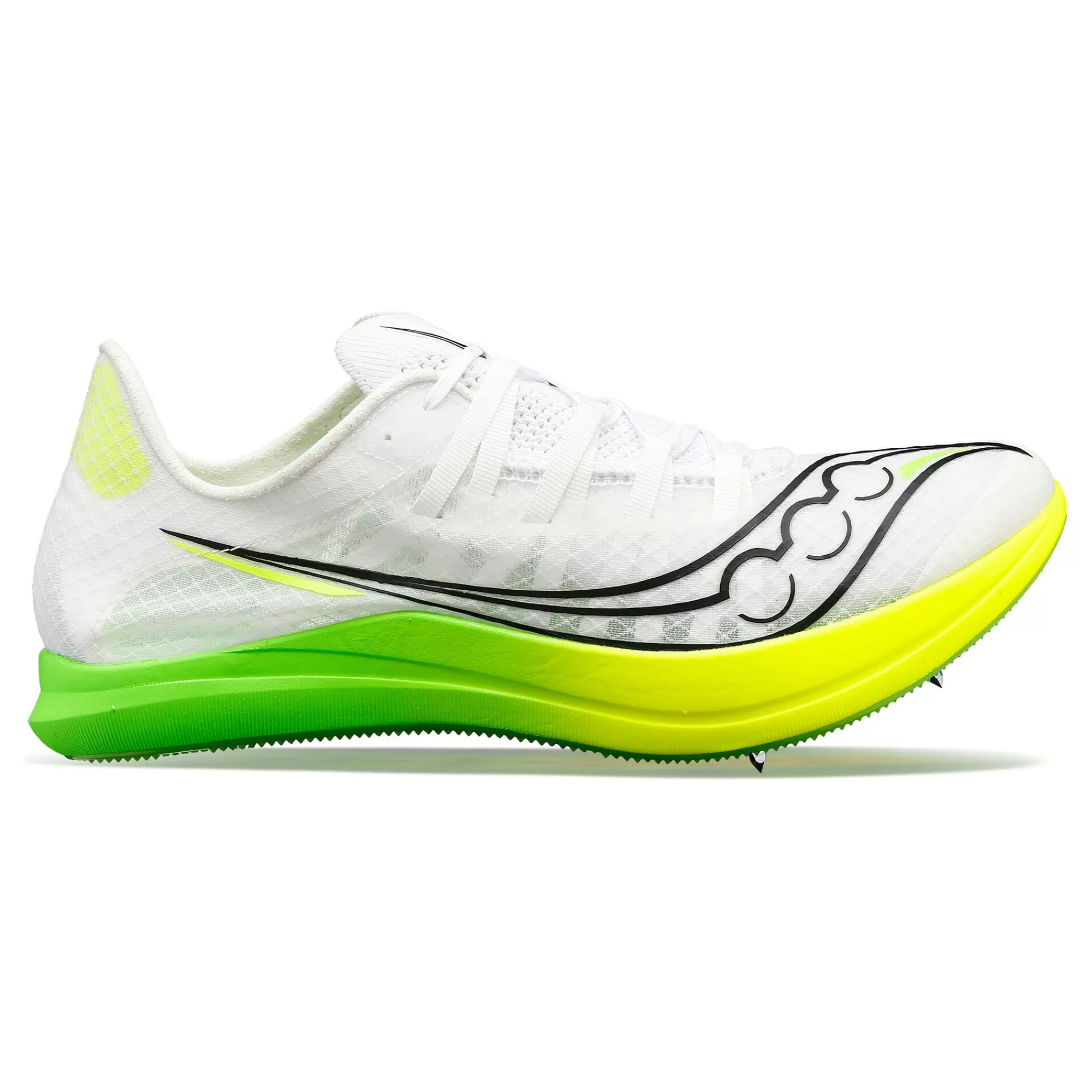 Terminal VT Spike Shoes Men - White, Neon Yellow>Saucony Store
