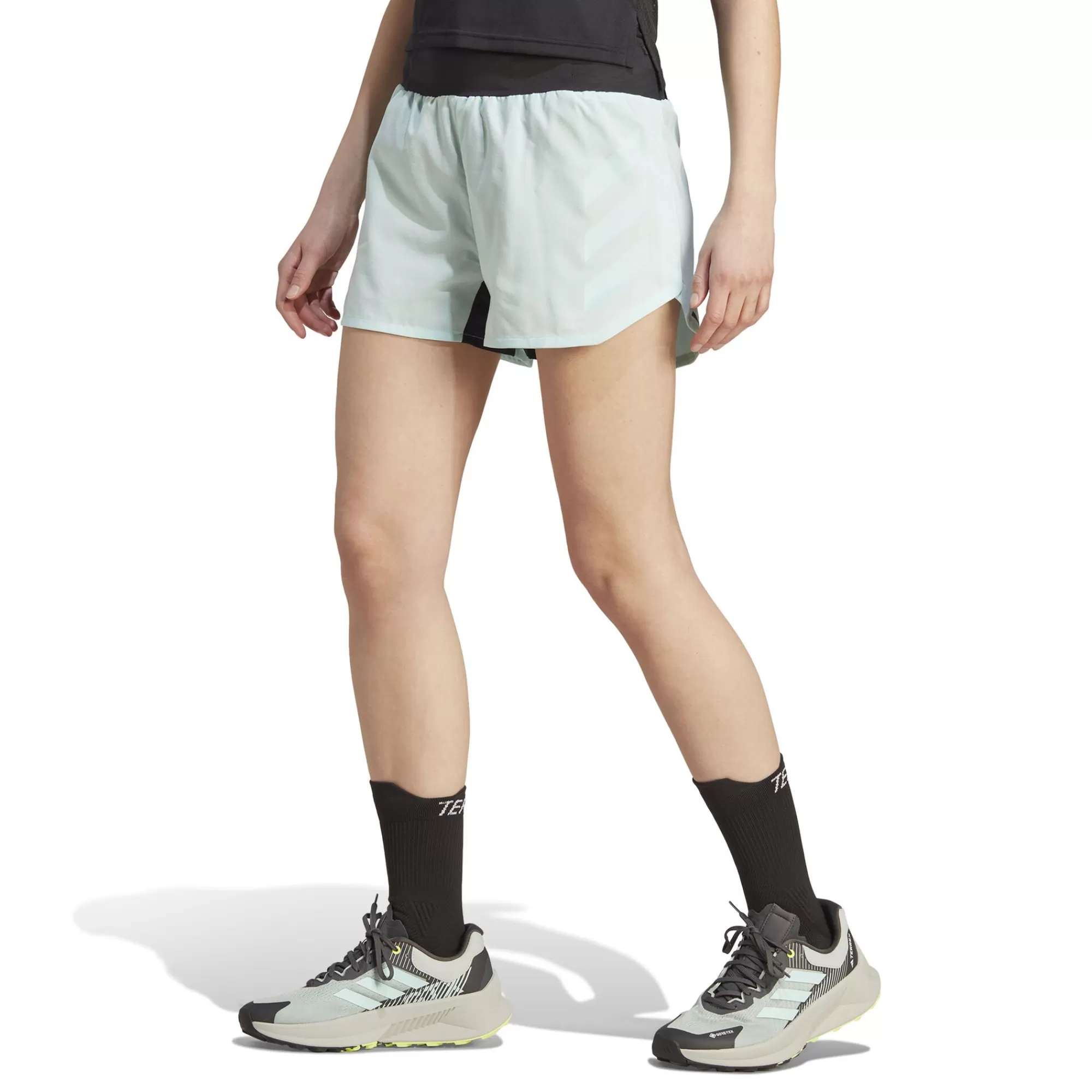 Terrex AGR 3in Running Shorts Women - Light Blue>adidas Clearance