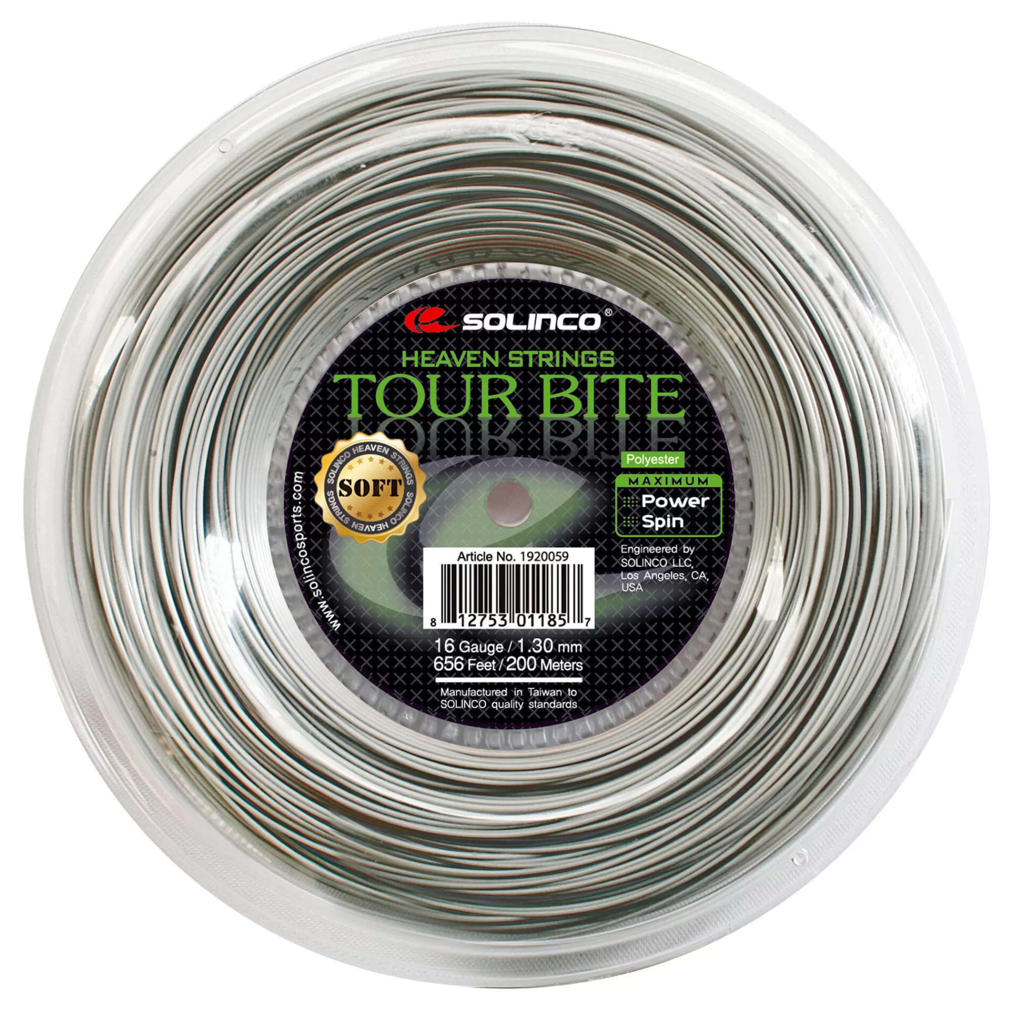 Tour Bite Soft String Reel 200m - Silver>Solinco Clearance