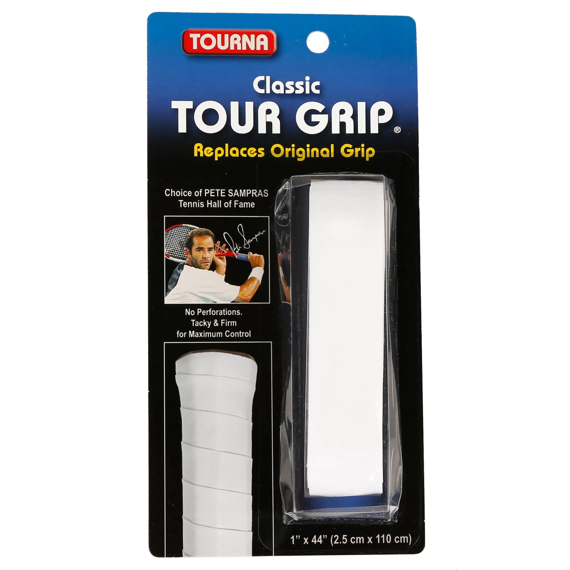 Tour Grip 1 Pack - White>Tourna Hot