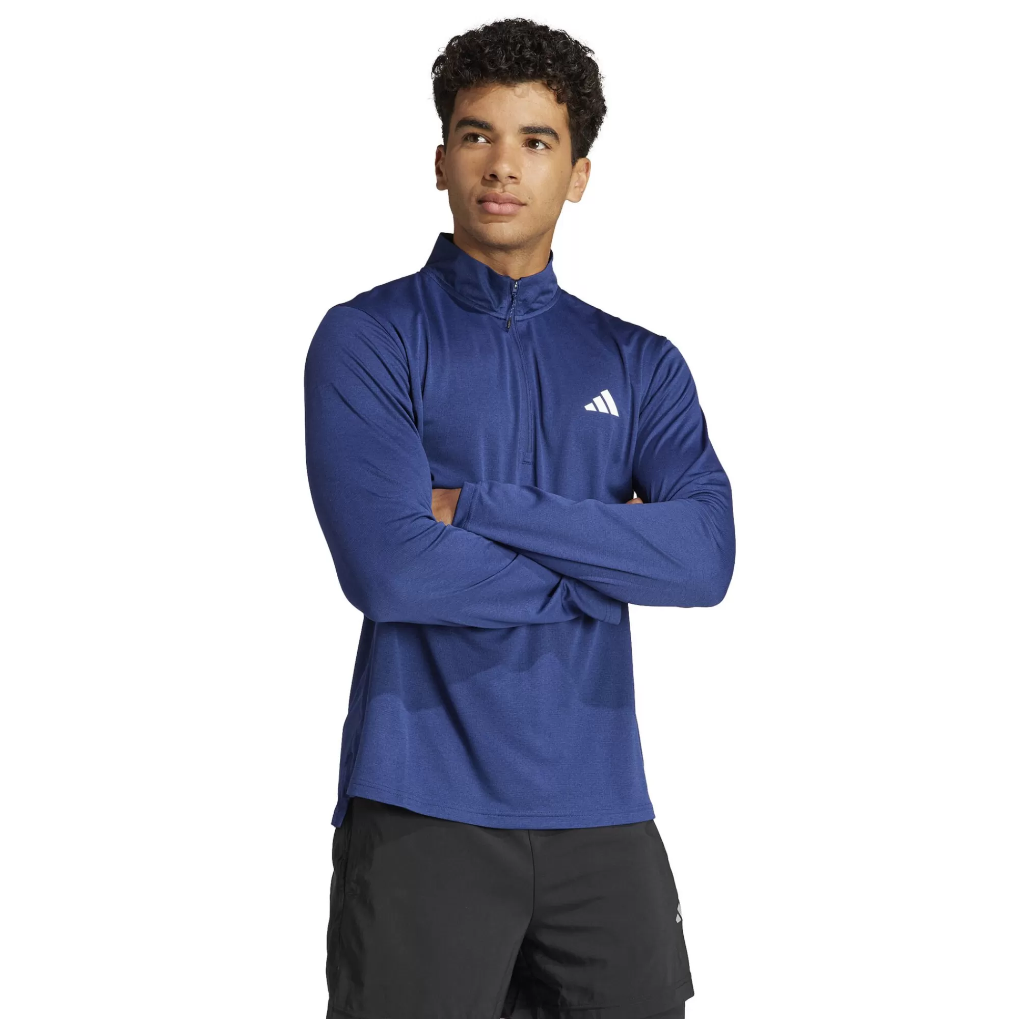 Training ES Long Sleeve Men - Dark Blue>adidas Outlet