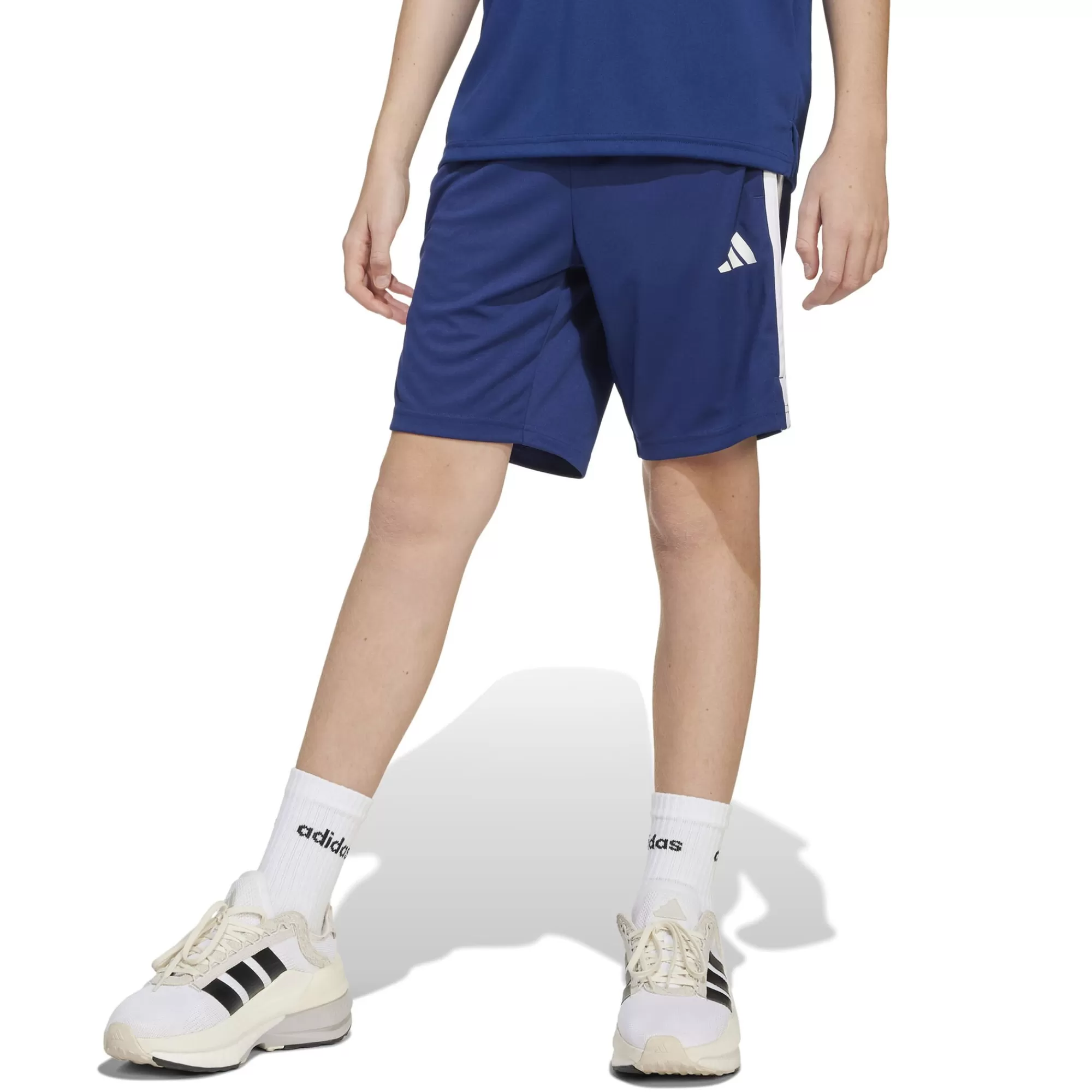 Training Essentials 3 Stripes Shorts Kids - Dark Blue, White>adidas Sale