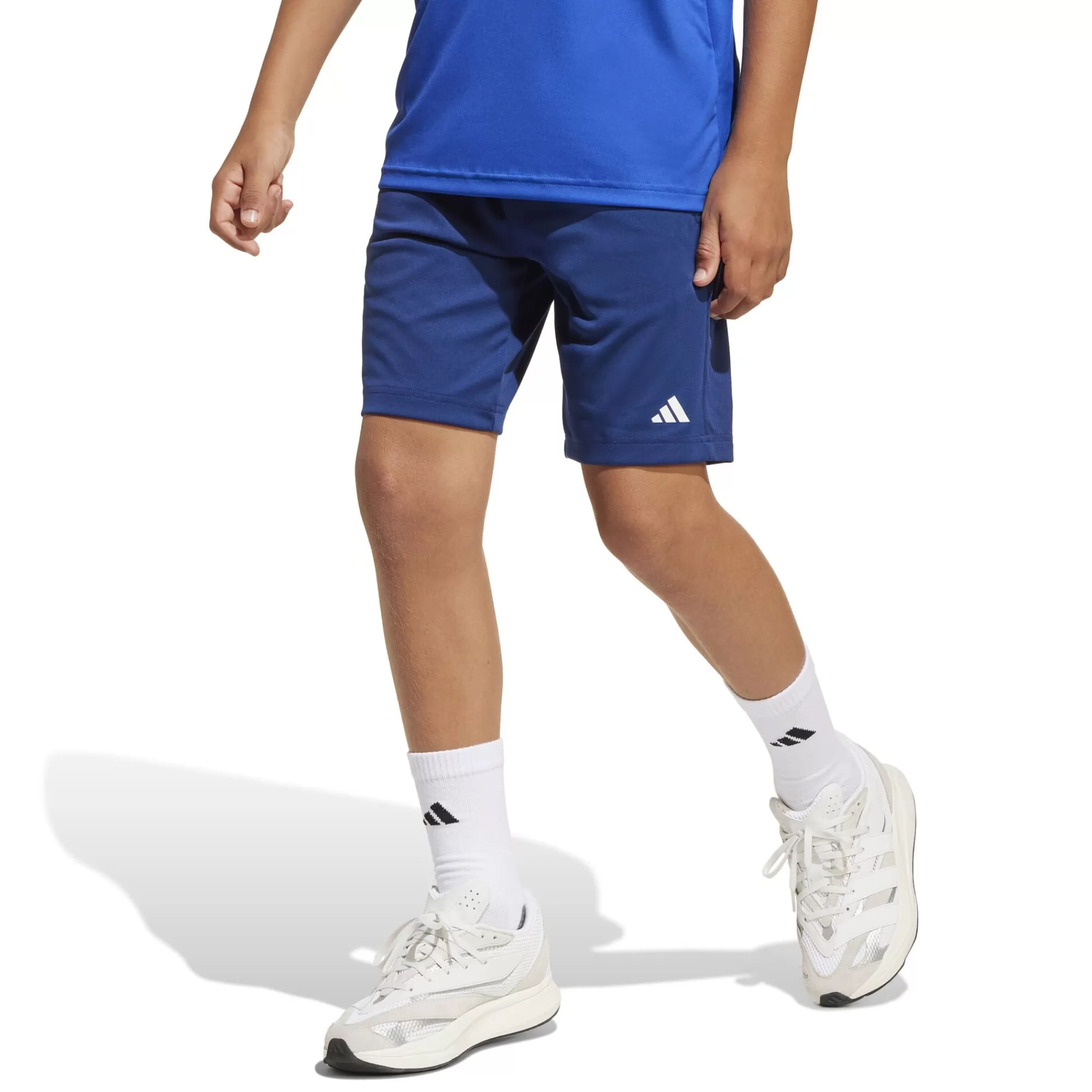 Training Essentials Logo Regular Fit Shorts Kids - Dark Blue>adidas Cheap
