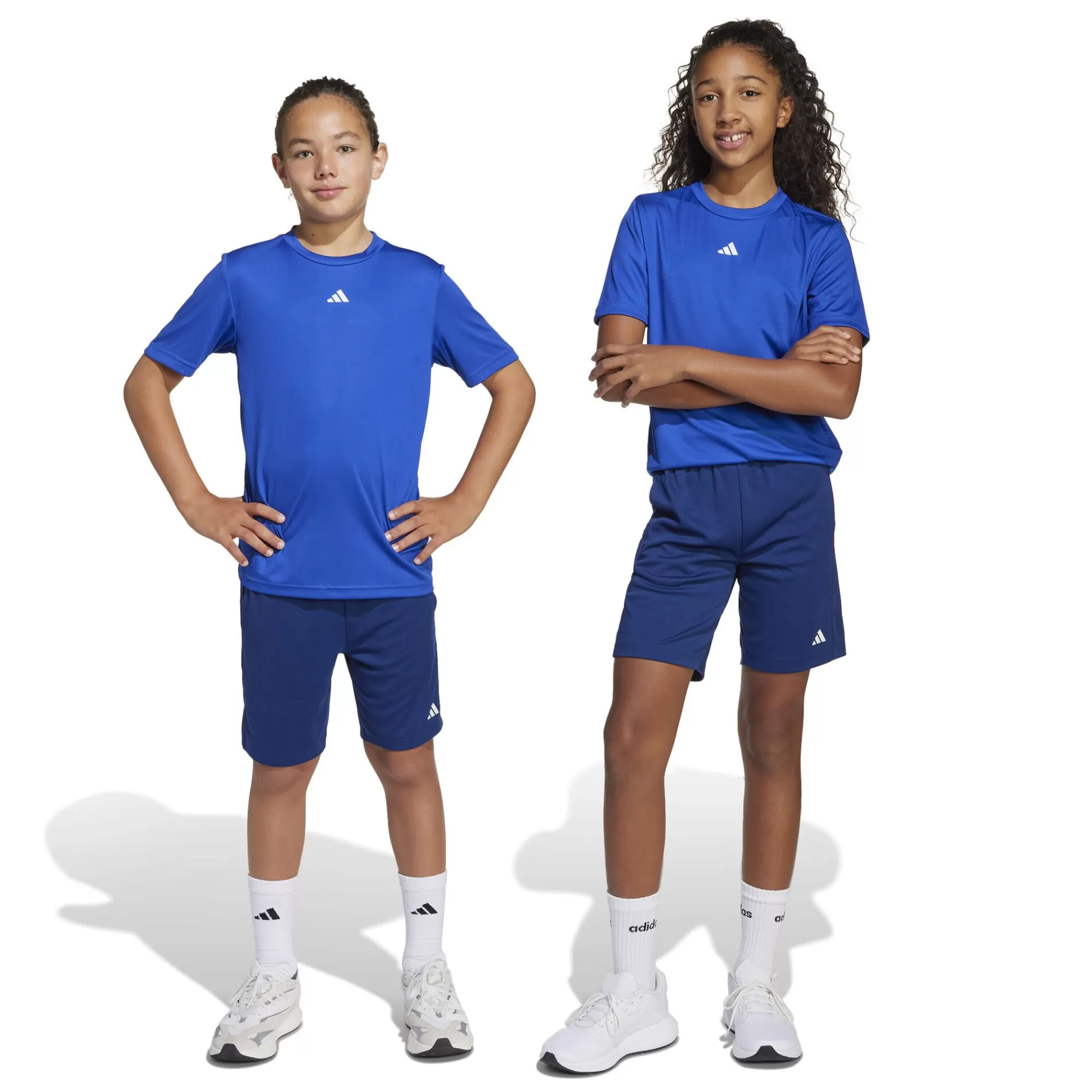 Training Essentials Logo Regular Fit Shorts Kids - Dark Blue>adidas Cheap