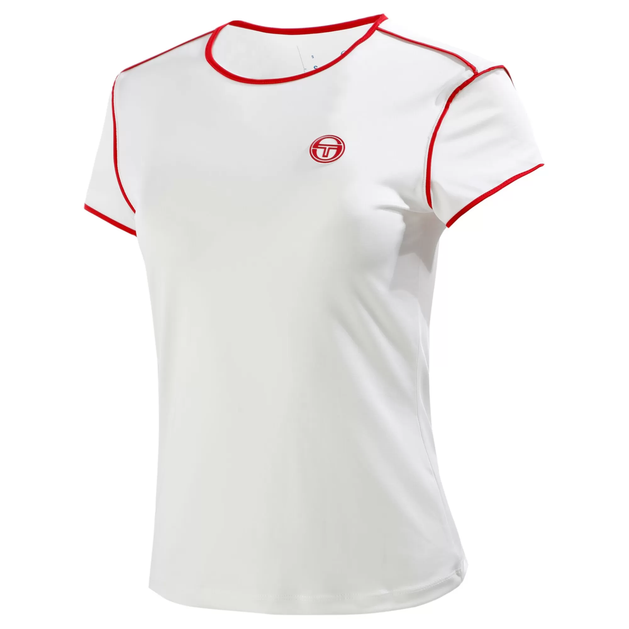 T-Shirt Women - White, Red>Sergio Tacchini Clearance