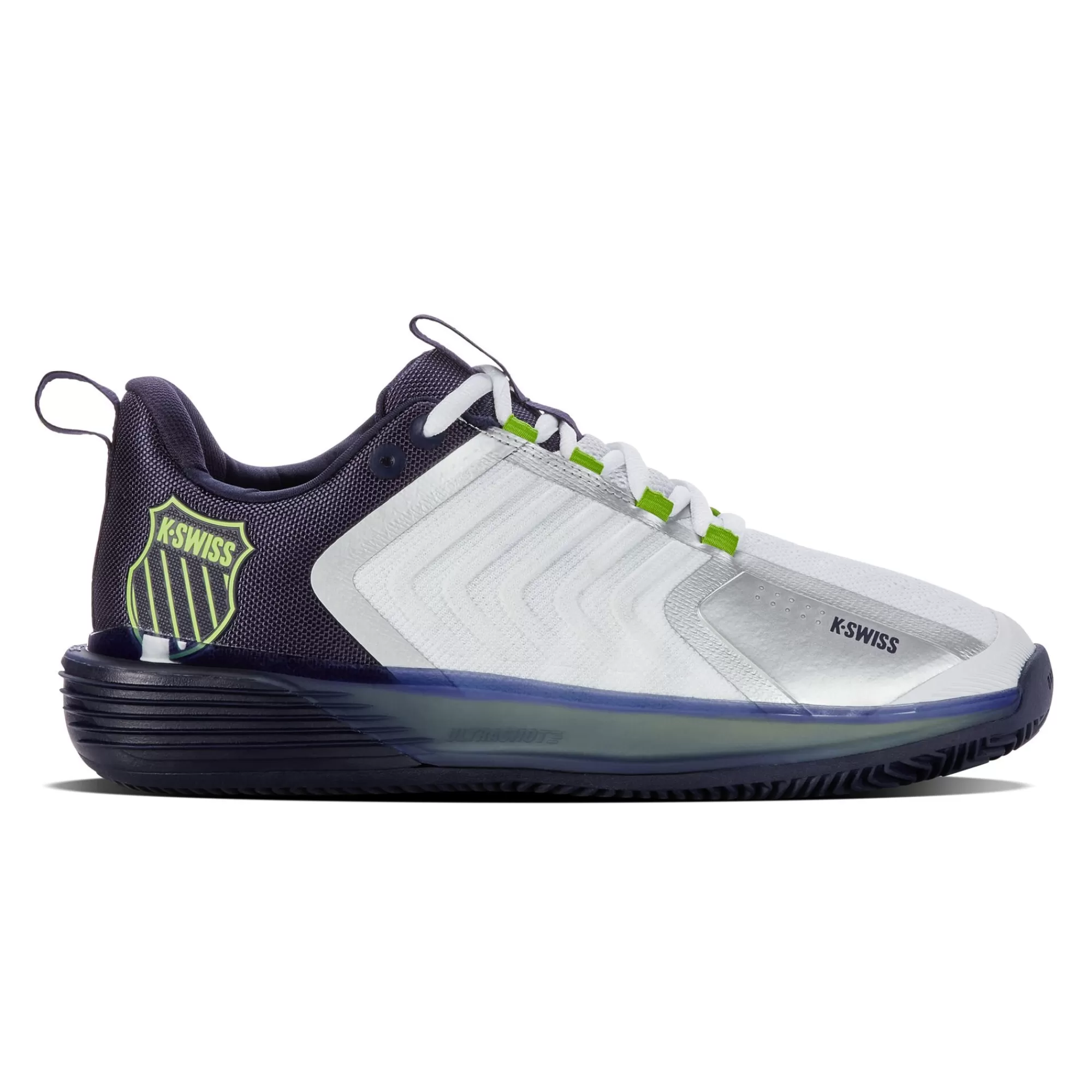 Ultrashot 3 Clay Court Shoe Men - White, Dark Blue>K-Swiss Cheap