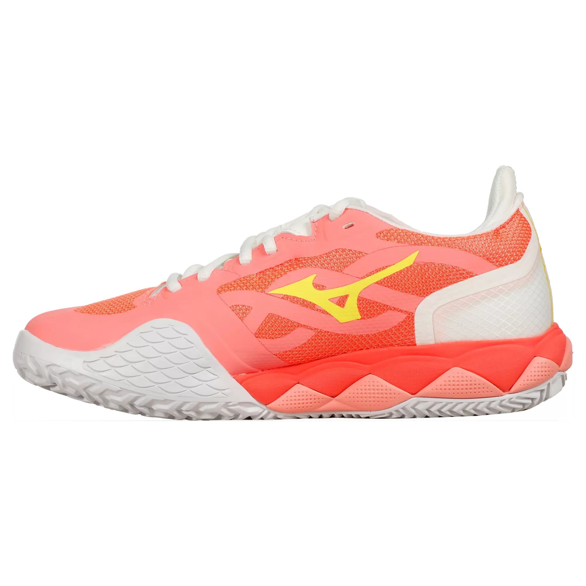 Wave Enforce Tour CLAY Clay Court Shoe Women - Coral, White>Mizuno Cheap